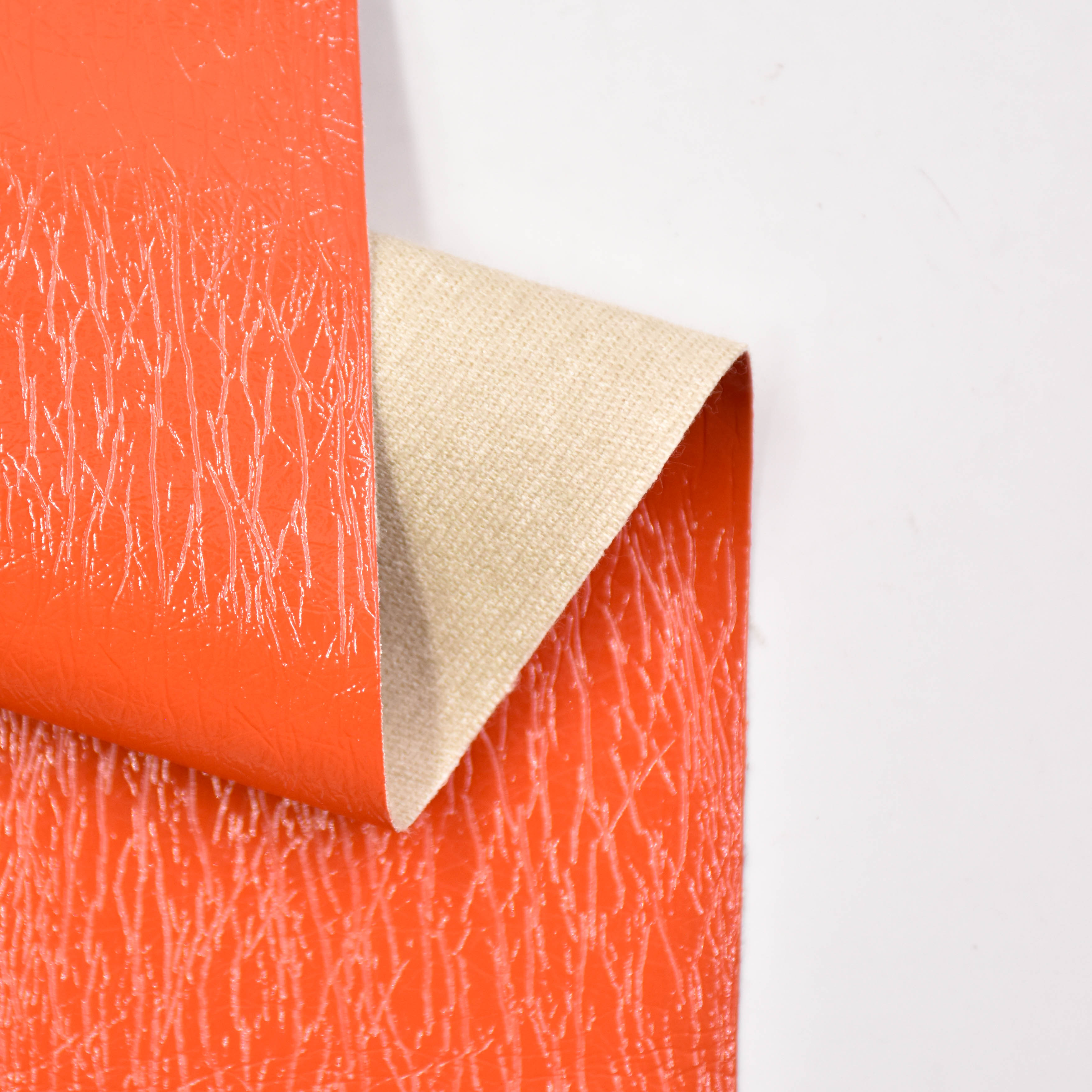 Mirror-finish leather PU artificial leather is used for Garment