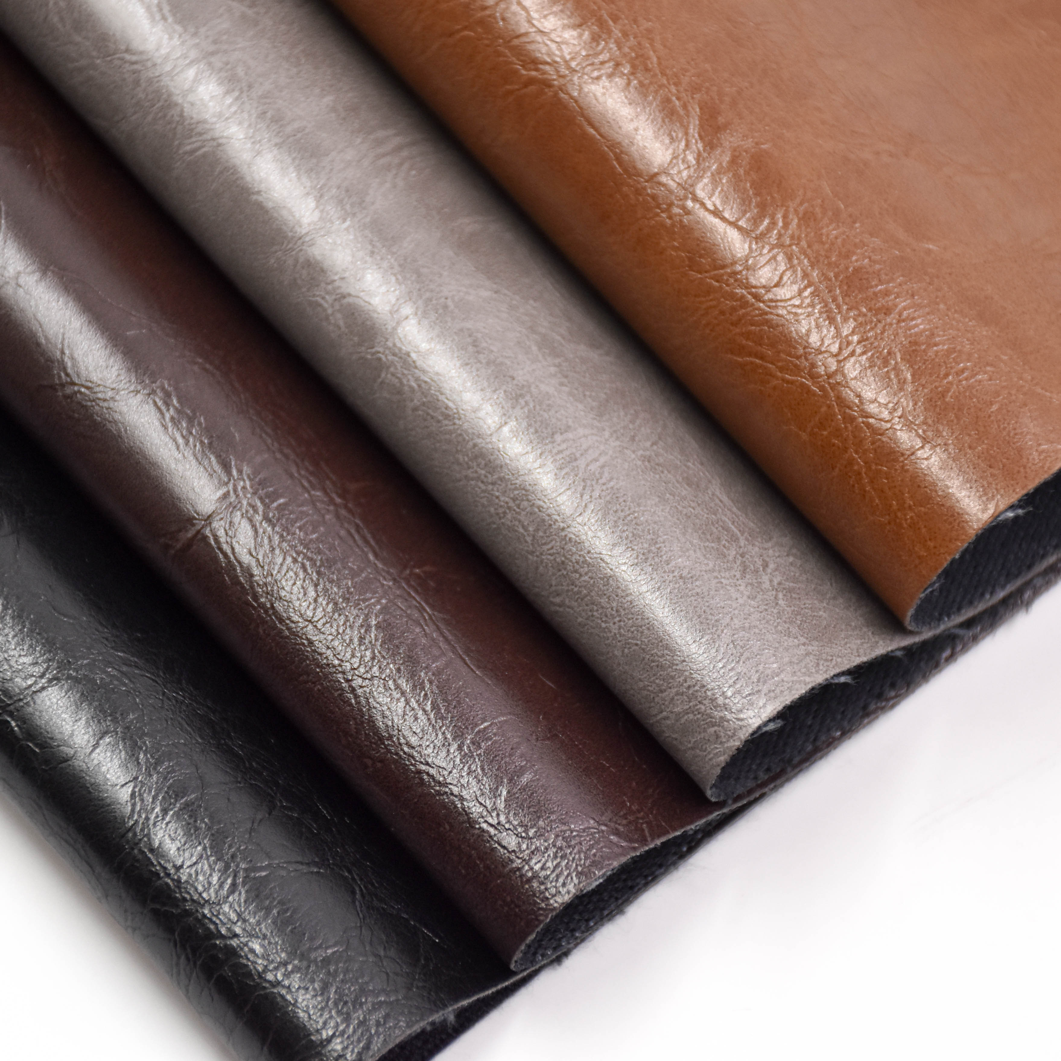 wholesale faux leather fabric printed pu leather is used for Garment