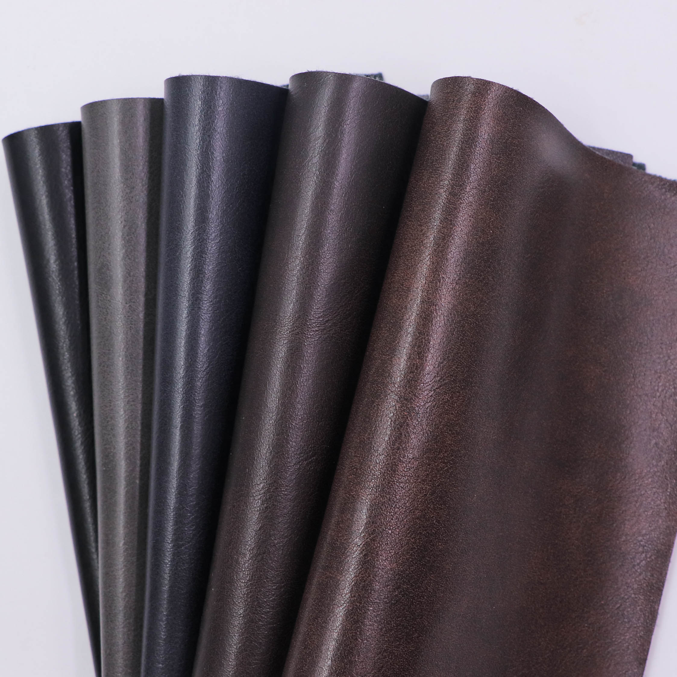 Artificial pu leather oil feeling PRINTING LEATHER fabric for Shoes