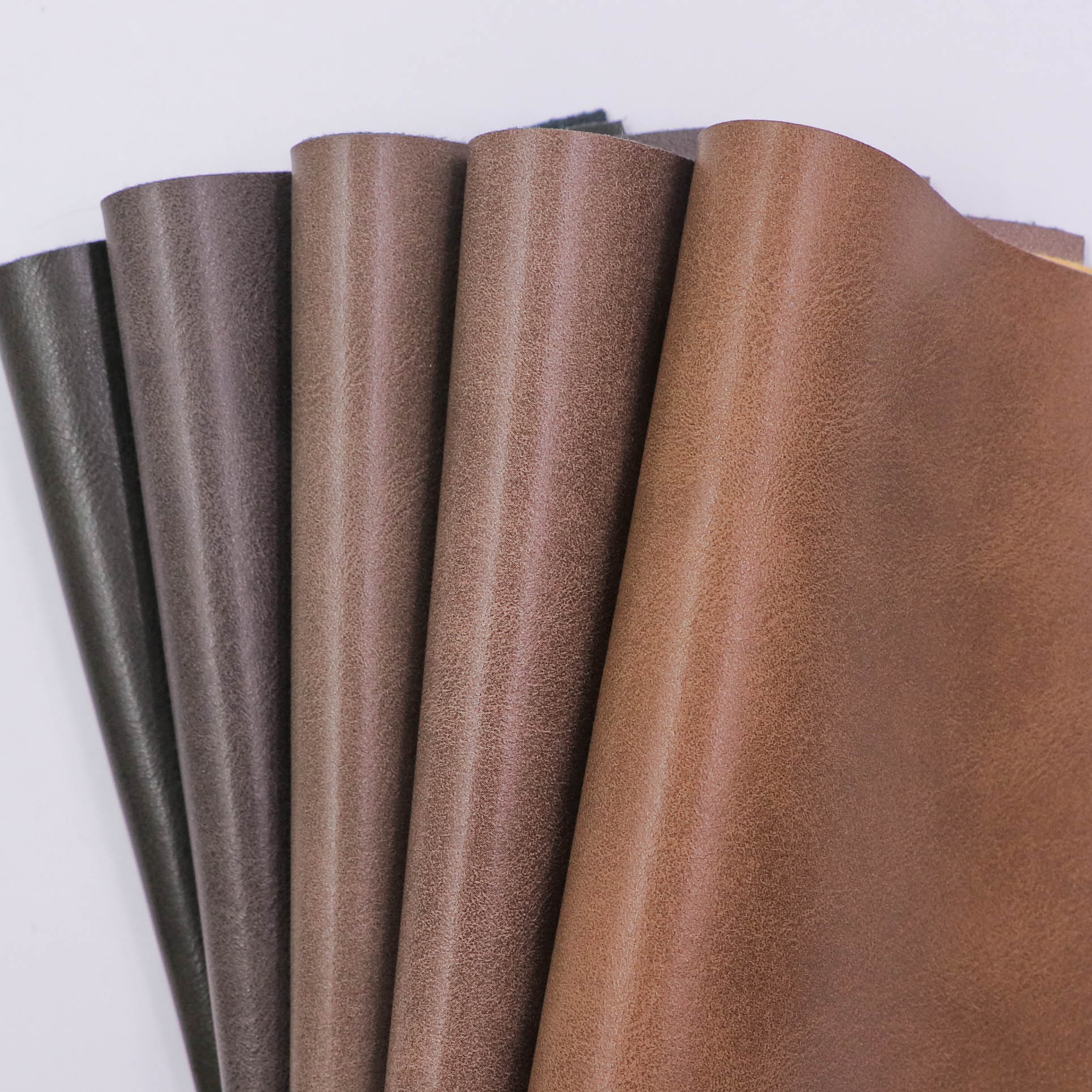 Artificial pu leather oil feeling PRINTING LEATHER fabric for Shoes