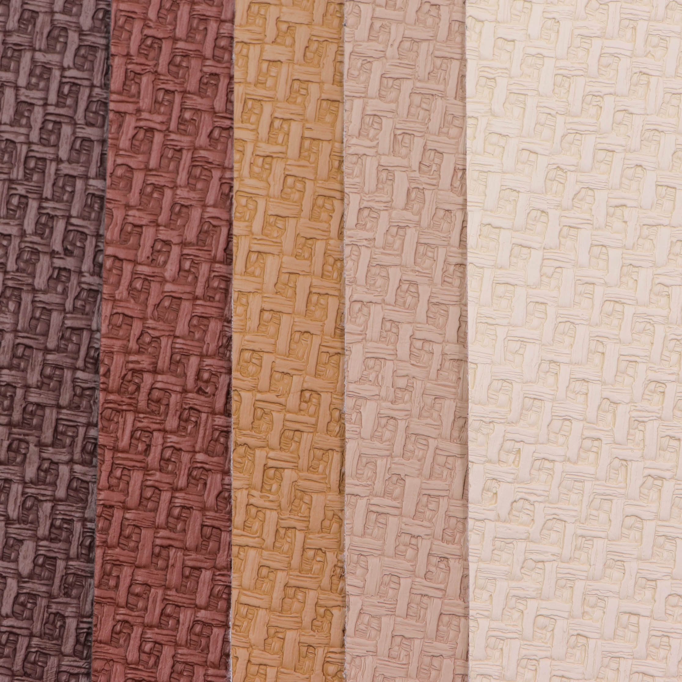 Woven textured leather-like PU leather is used for shoes