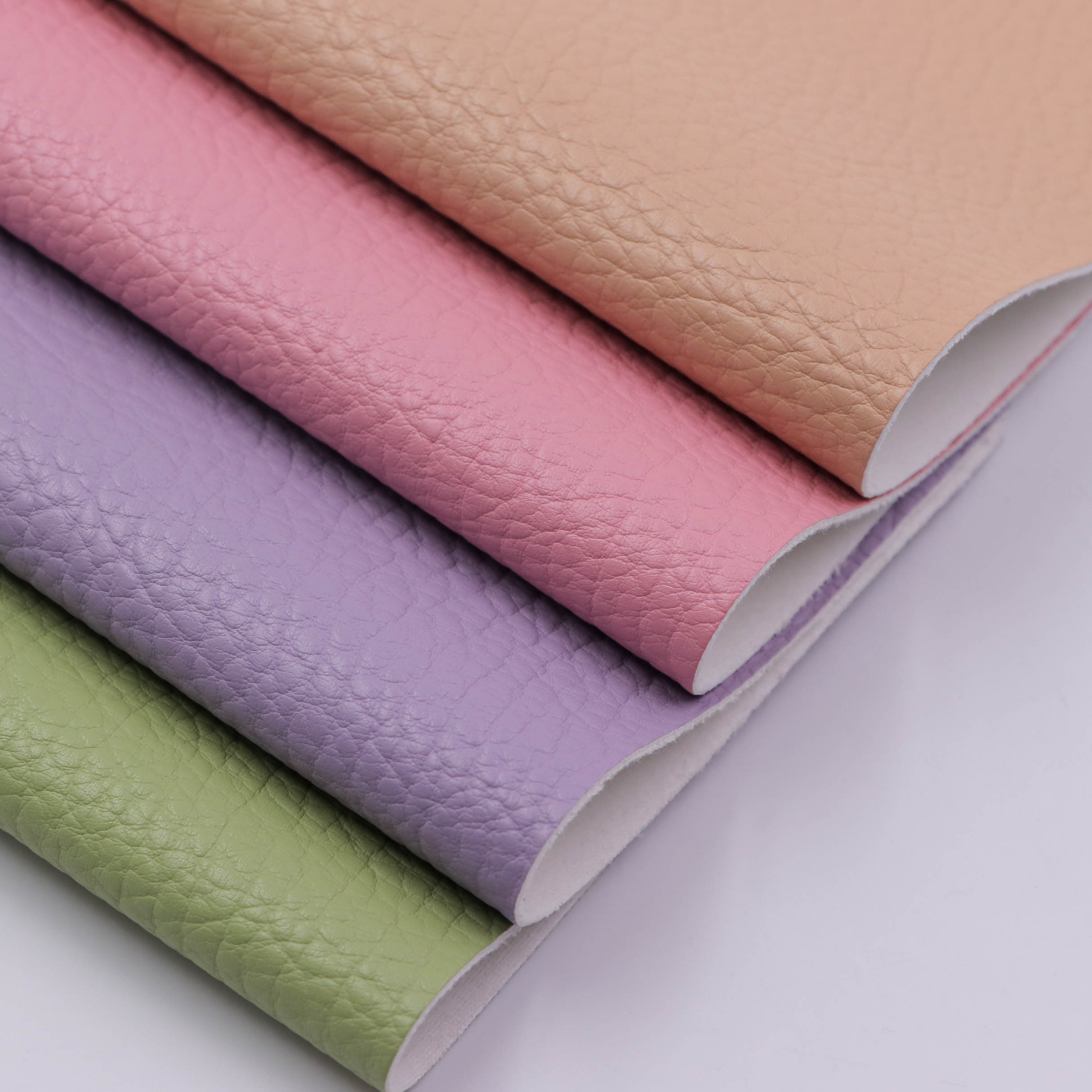Lychee-patterned PU leather for bag