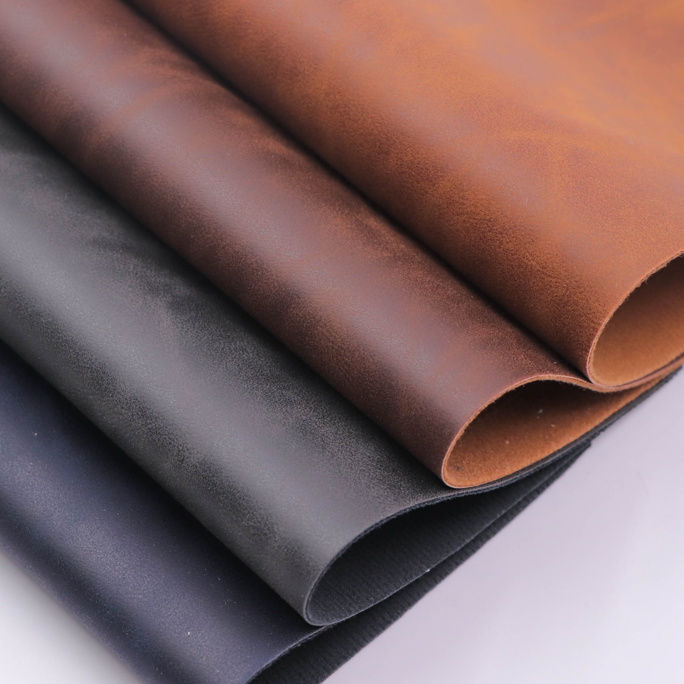 Yangbuck Skin grinding Crazy Horse PU leather for shoes