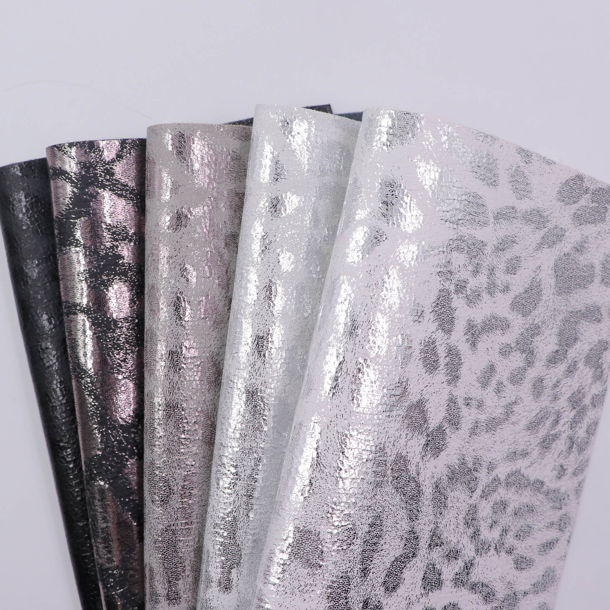 Leopard print Semi-transfer printing PU leather for Shoe
