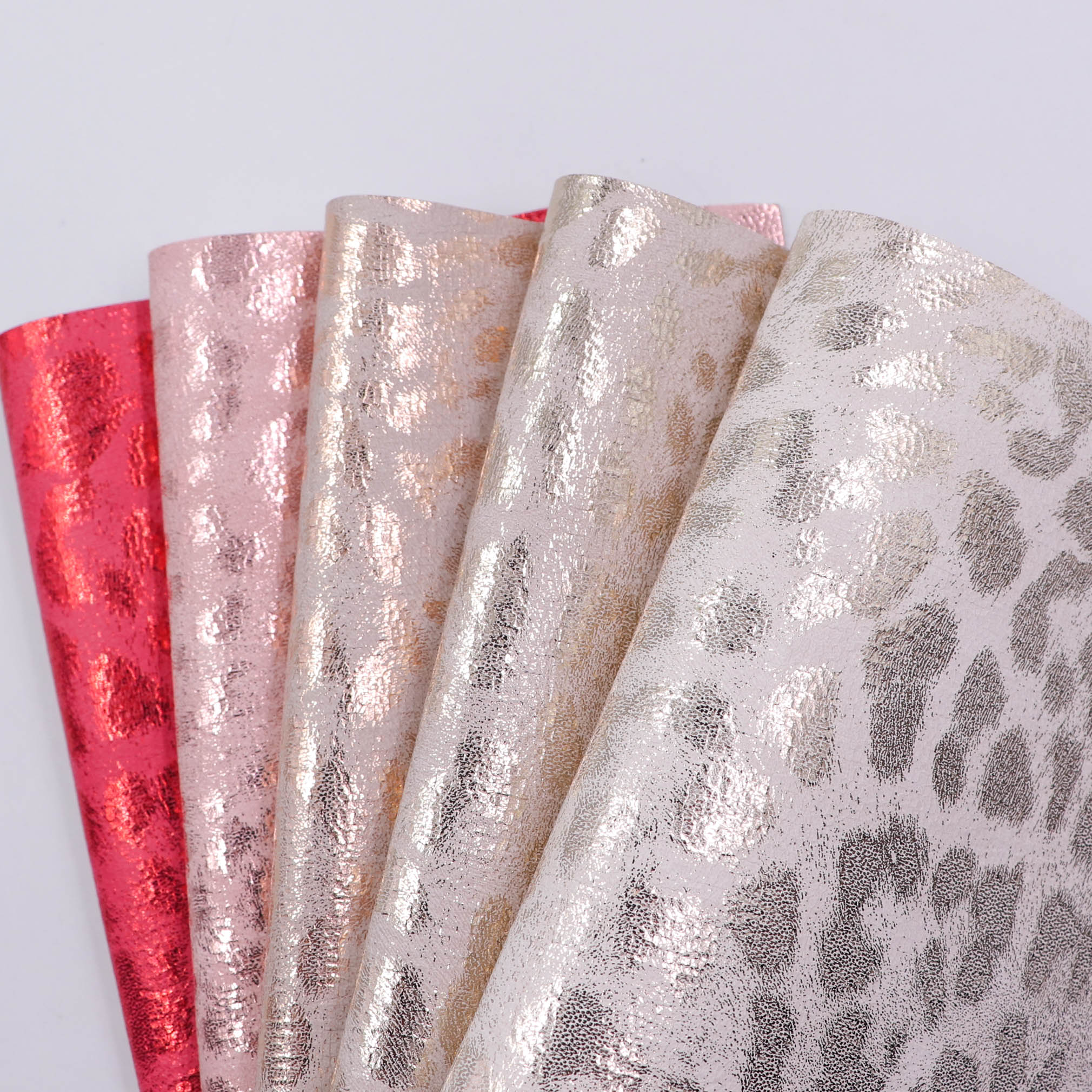 Leopard print Semi-transfer printing PU leather for Shoe
