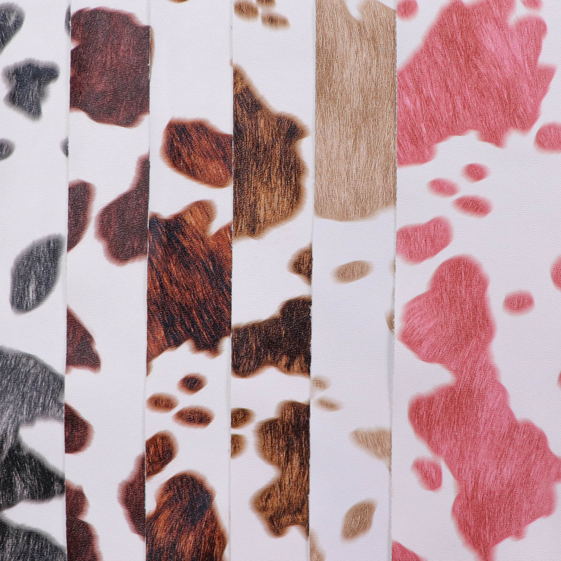 Cow print Super soft PU Leather for Garment