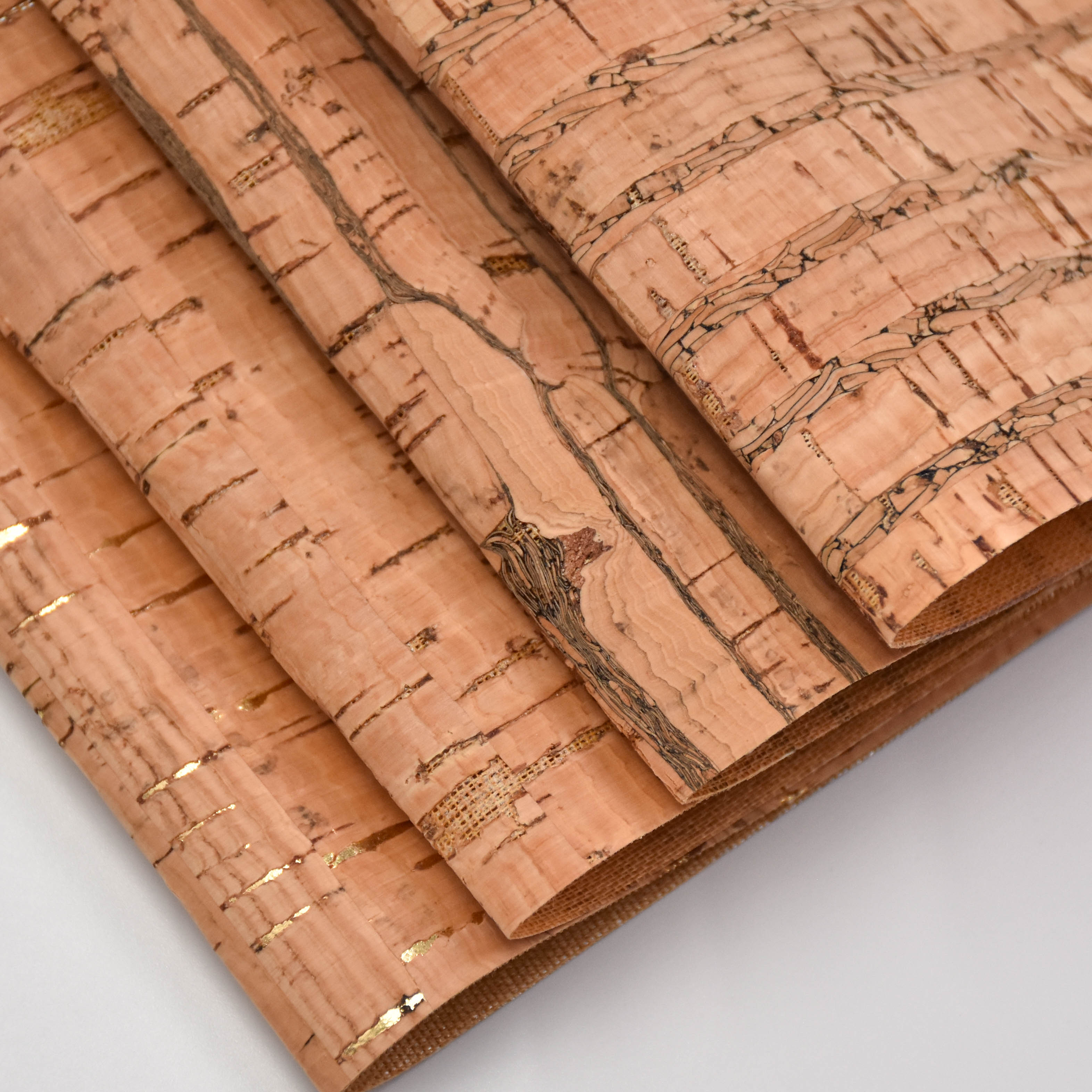 Printed cork PU leather for shoes/bag