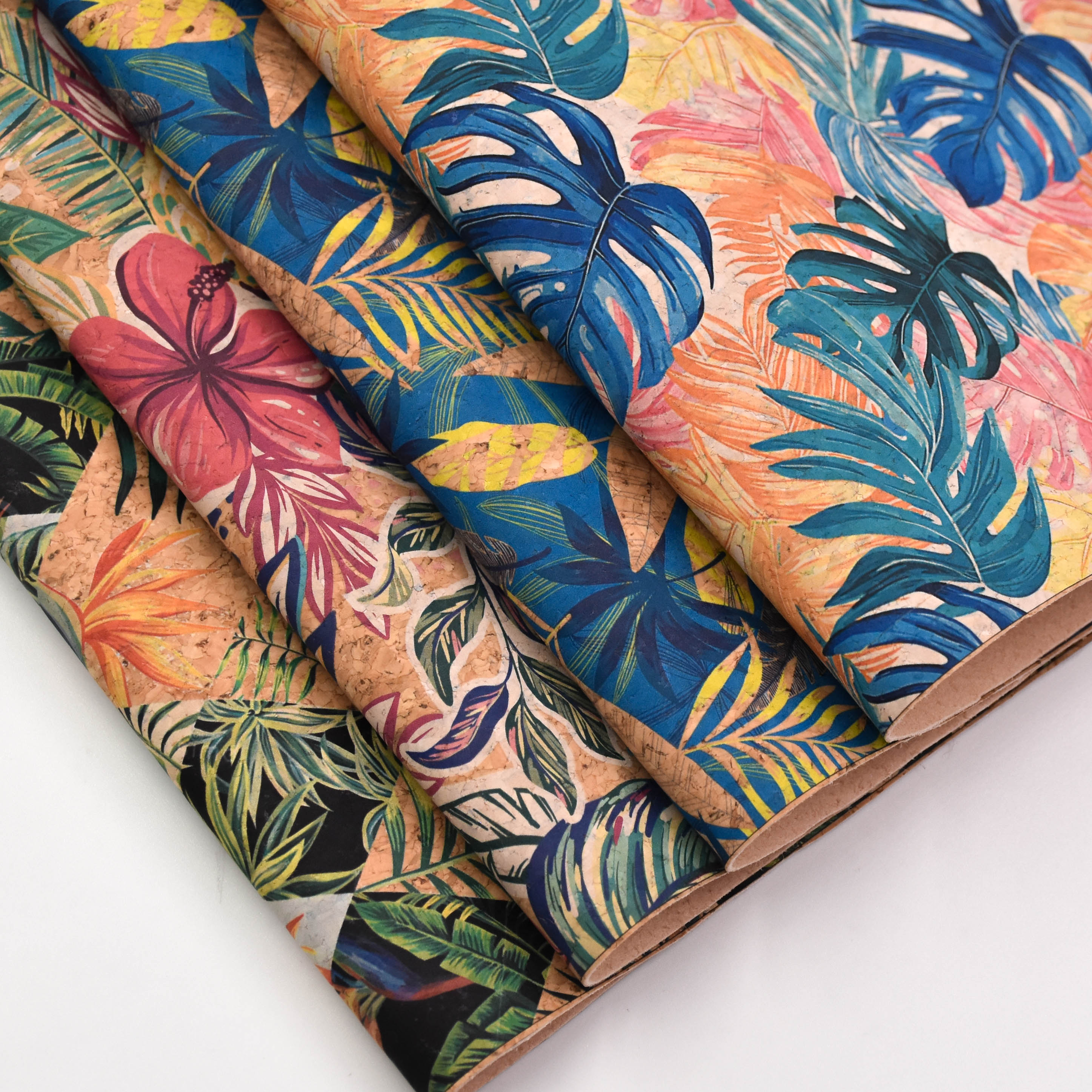 Printed pattern CORK PU LEATHER FOR SHOES/BAG