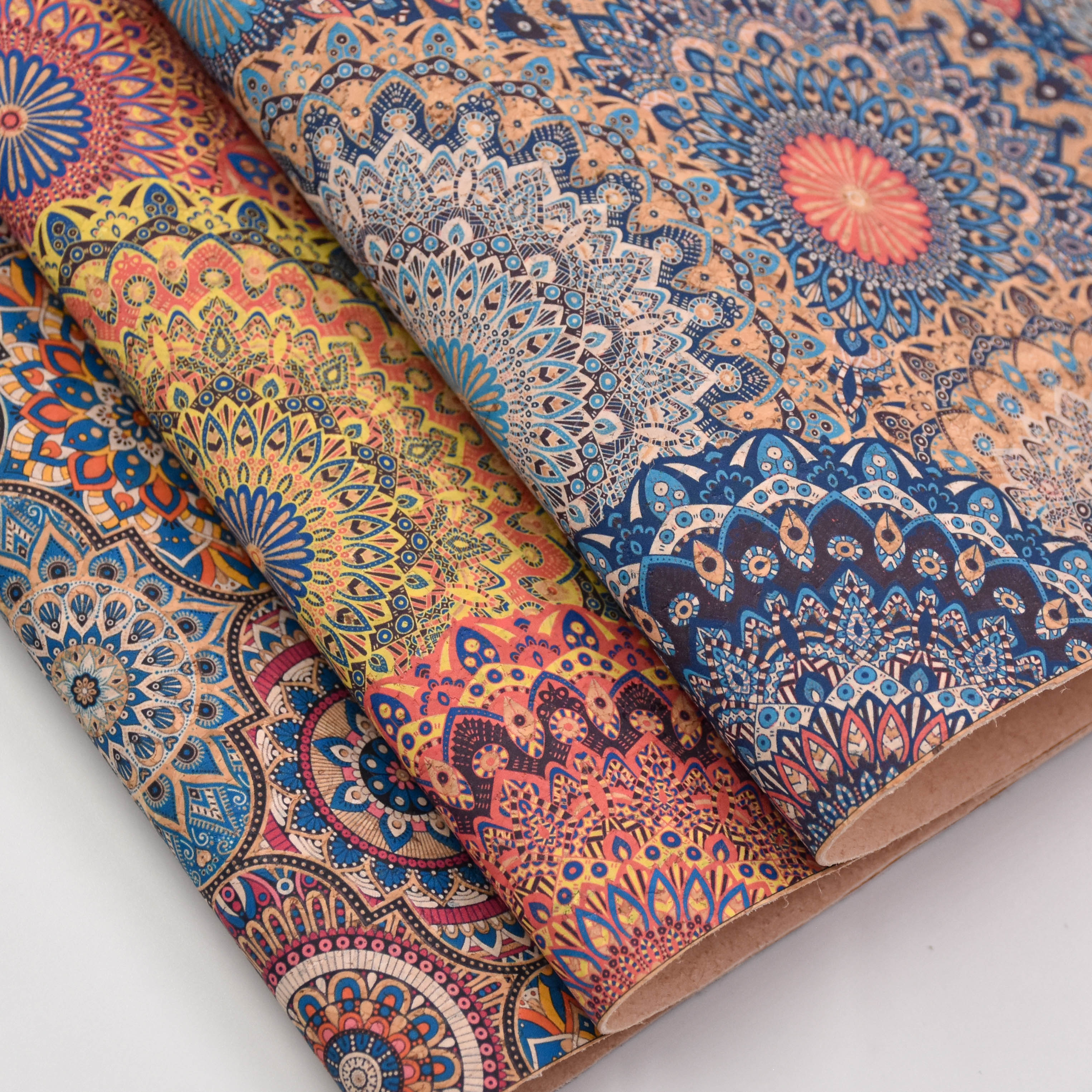 Printed pattern CORK PU LEATHER FOR SHOES/BAG