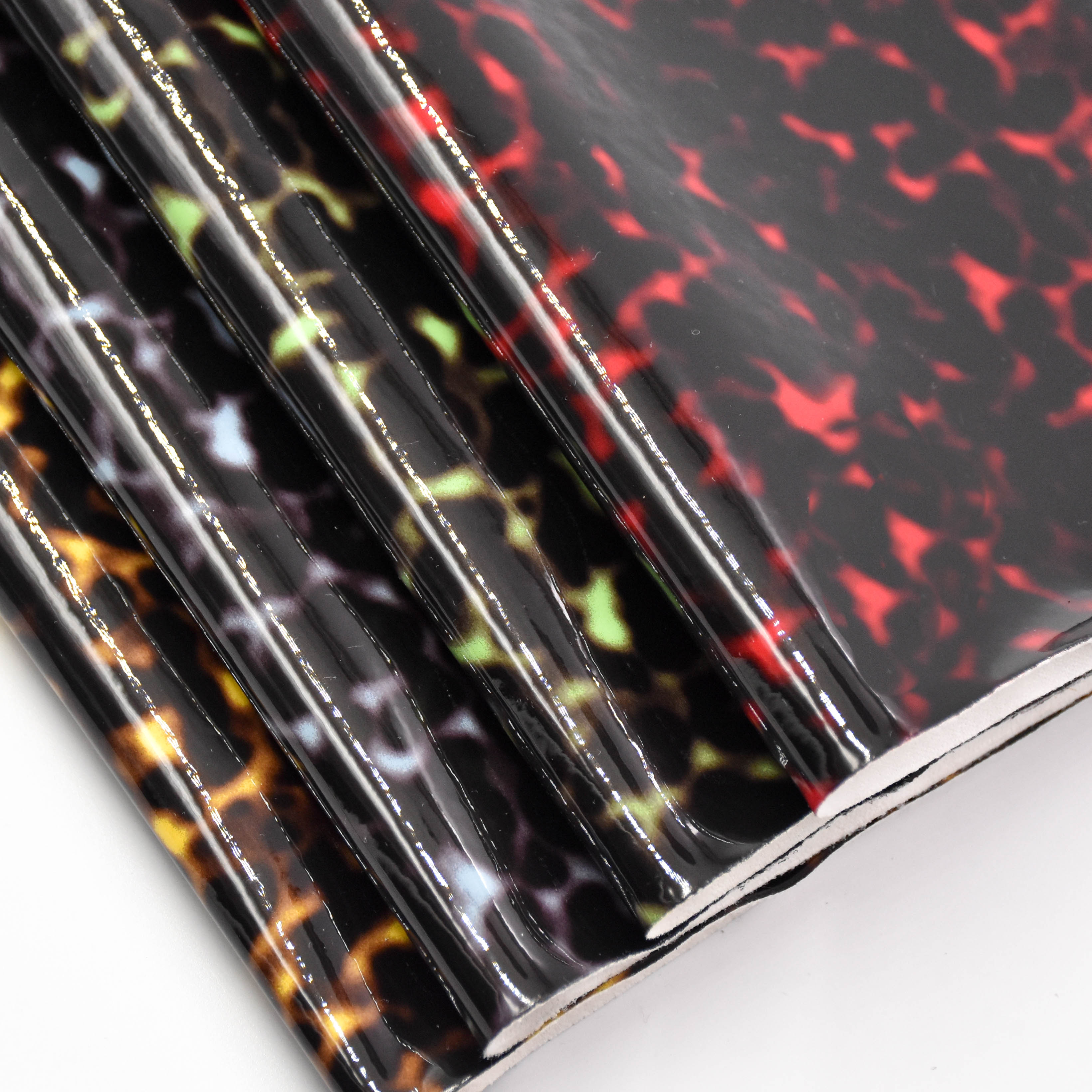wholesale faux leather fabric print patterns TPU FOIL for shoes 
