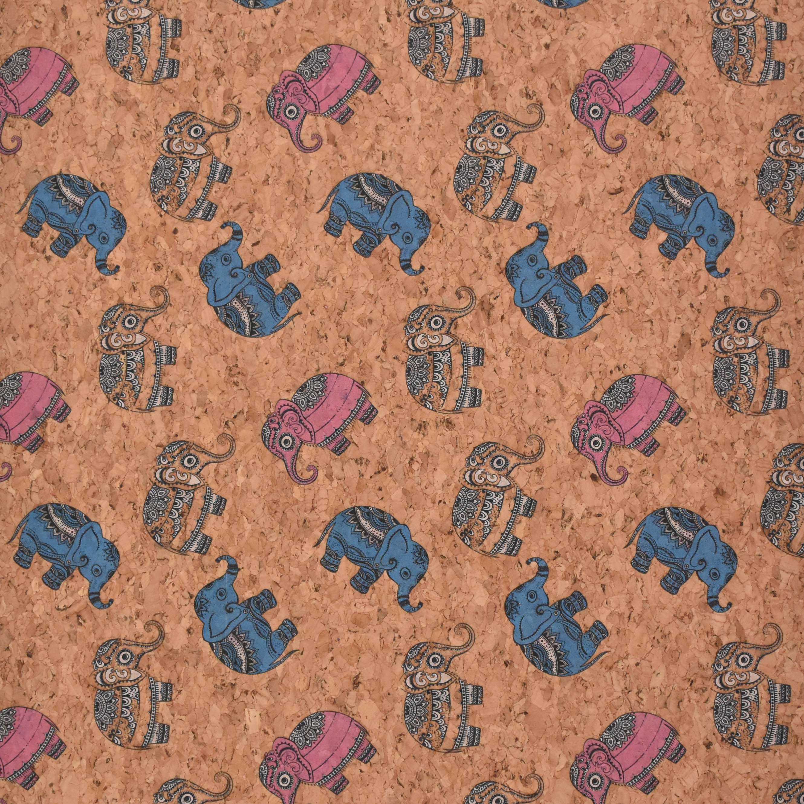 Printed pattern CORK PU LEATHER FOR SHOES/BAG