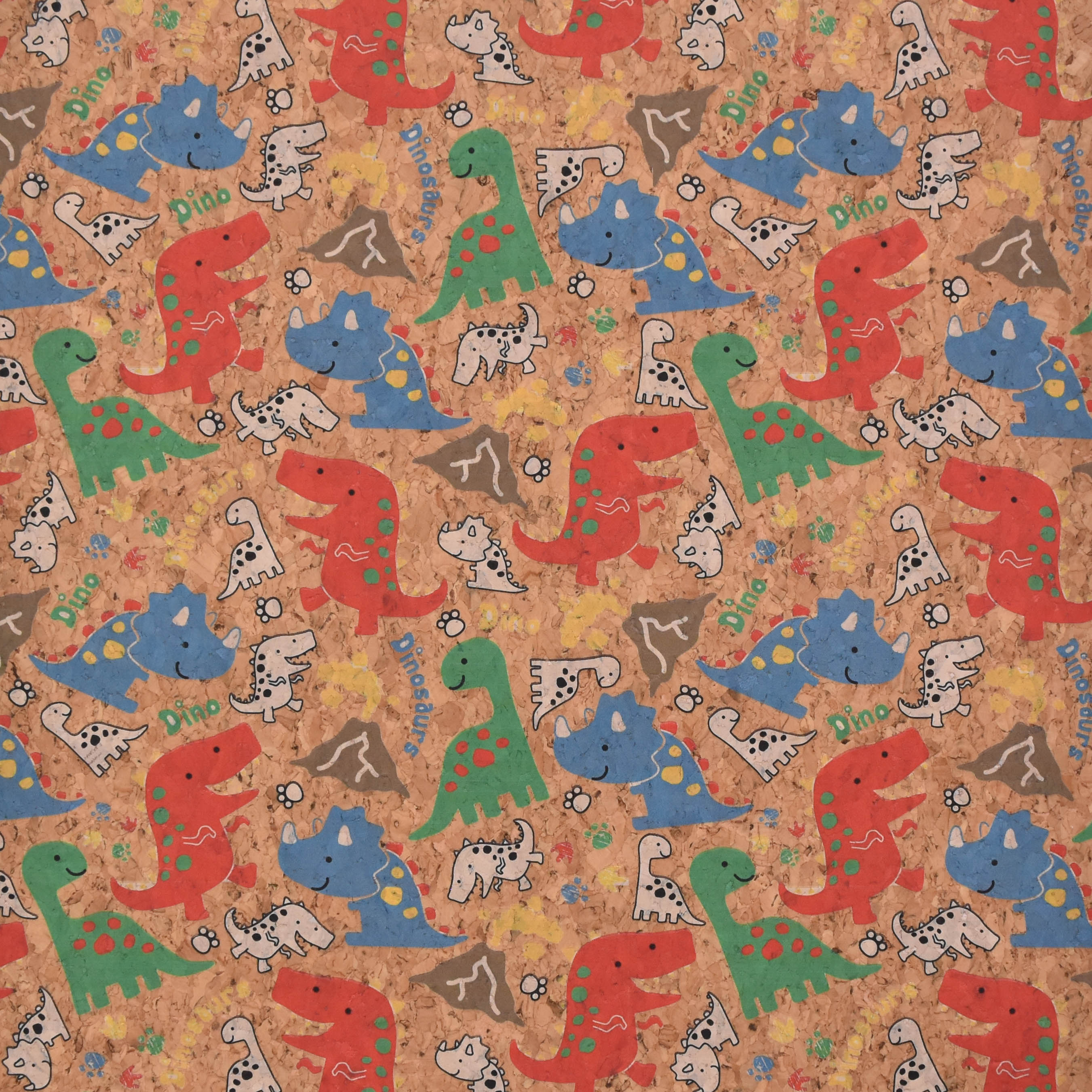Printed pattern CORK PU LEATHER FOR SHOES/BAG