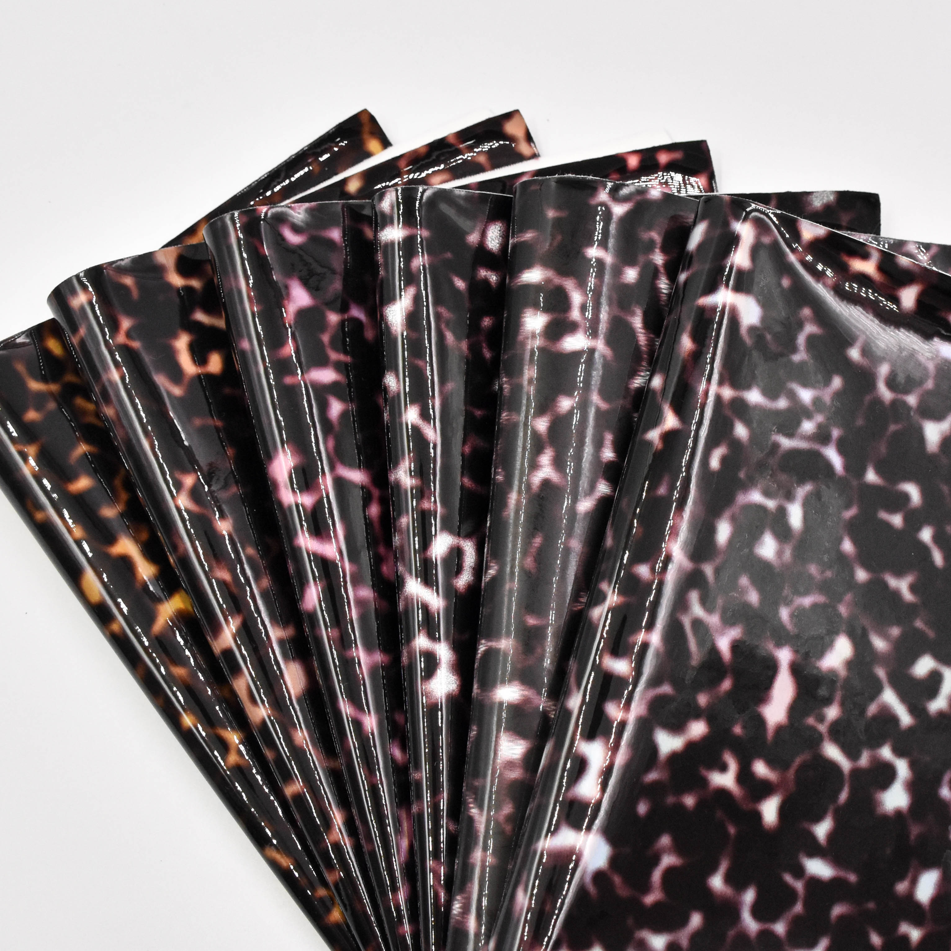 wholesale faux leather fabric print patterns TPU FOIL for shoes