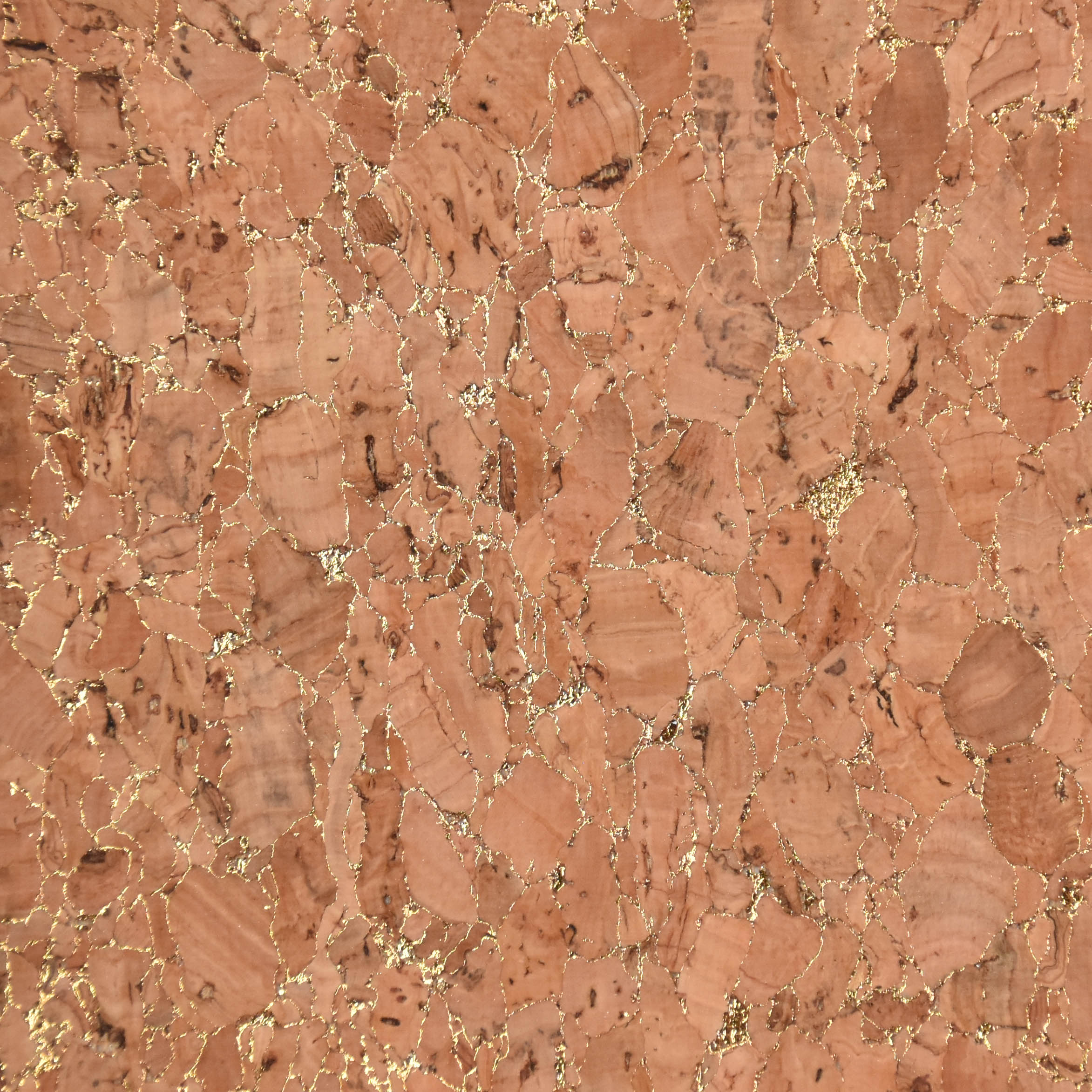 wholesale faux leather fabric Printed cork PU leather 
