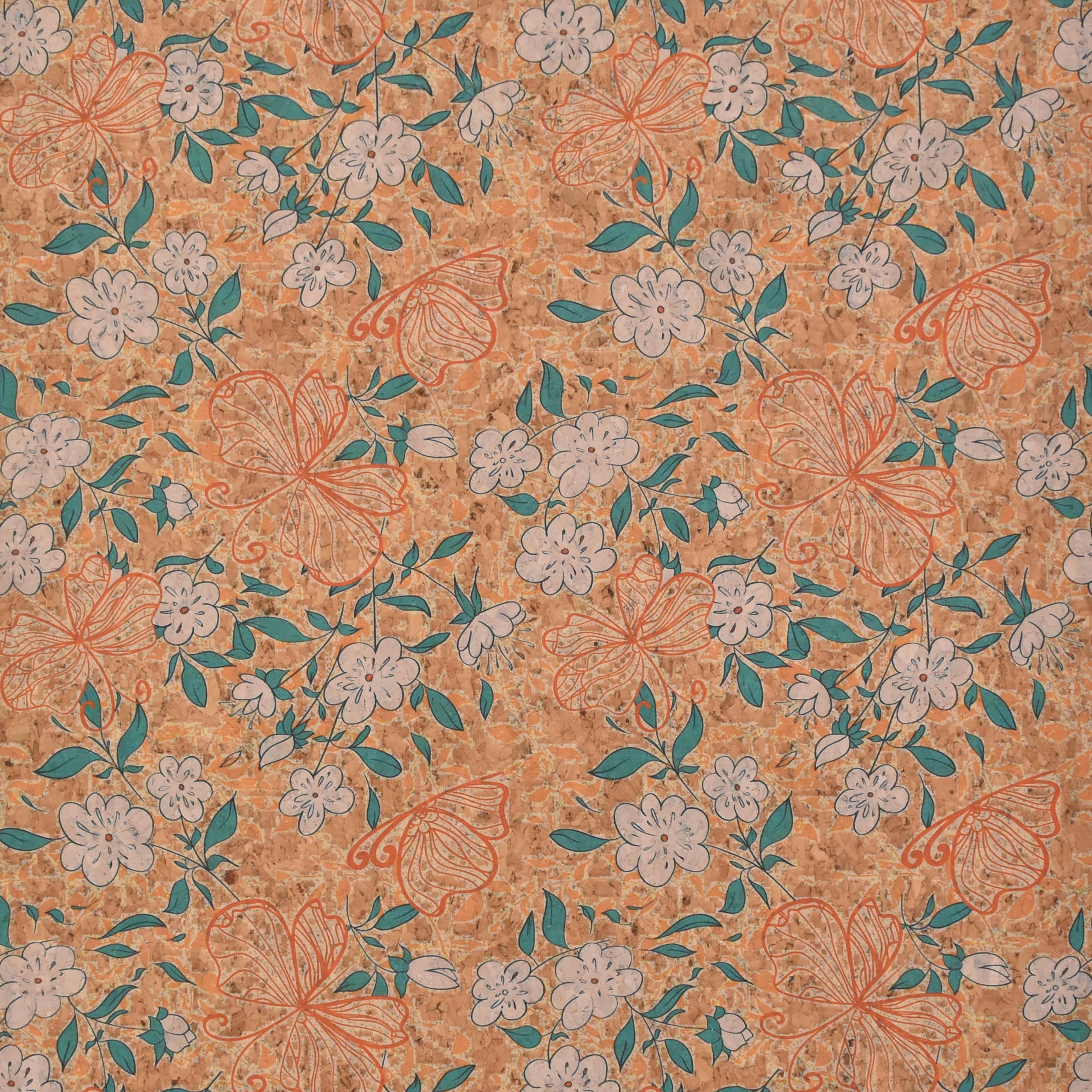 Printed pattern CORK PU LEATHER FOR SHOES/BAG 