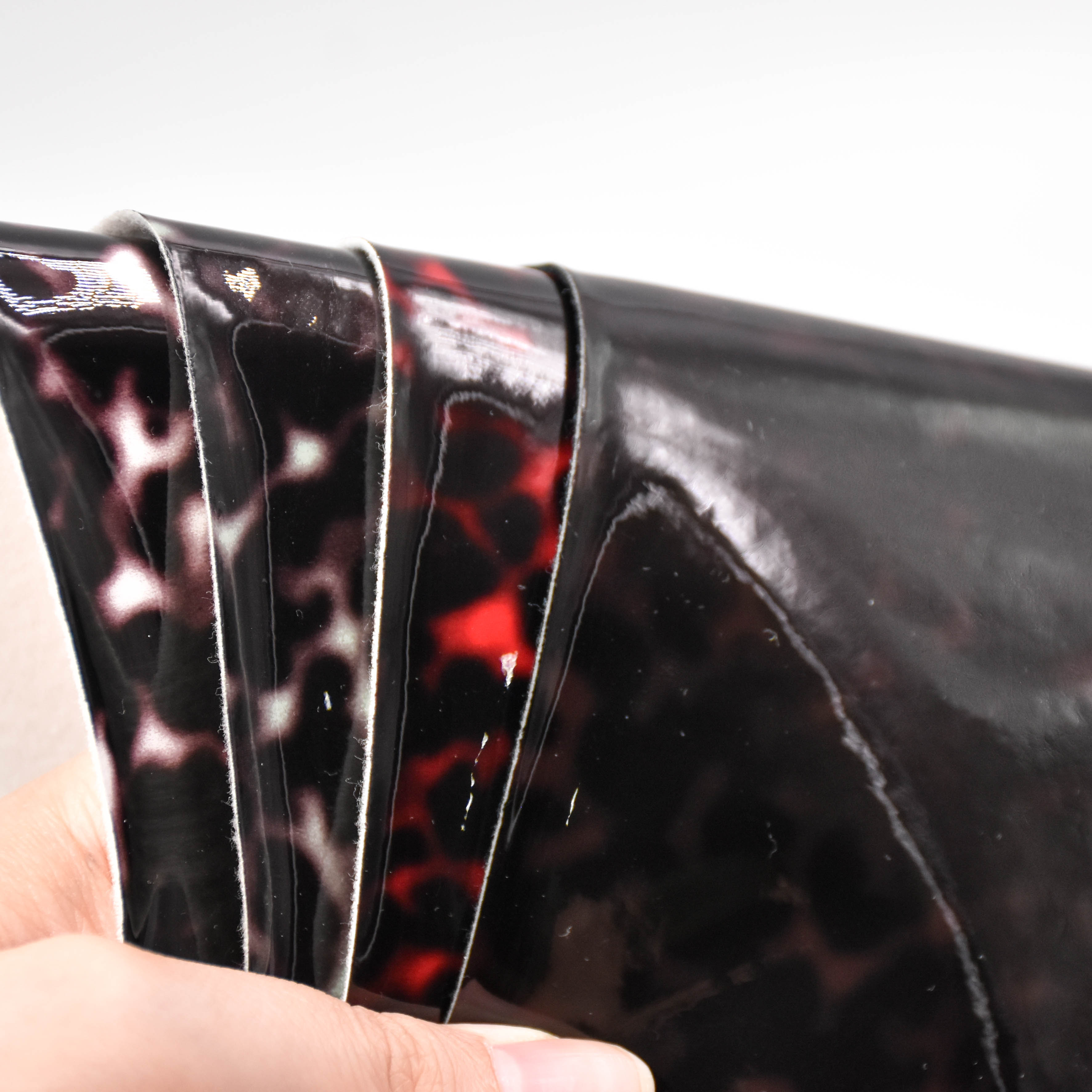 wholesale faux leather fabric print patterns TPU FOIL for shoes 