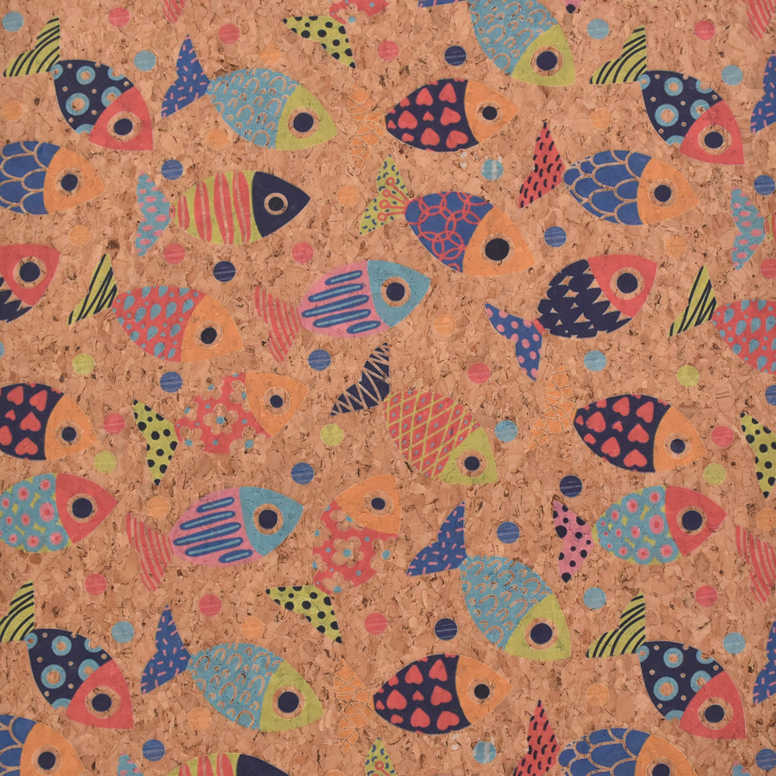 Printed pattern CORK PU LEATHER FOR SHOES/BAG