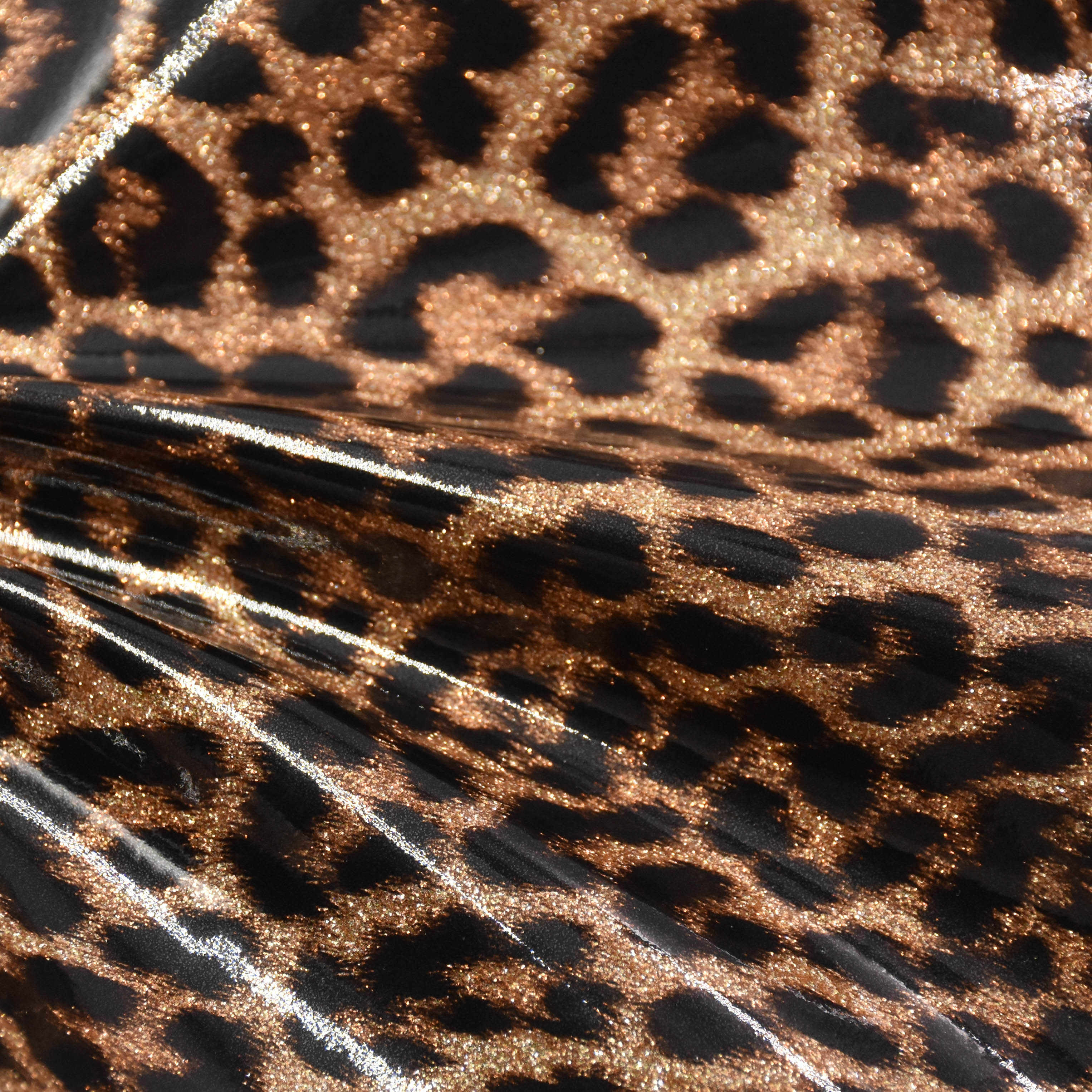 wholesale faux leather fabric Print leopard print patterns TPU FOIL for shoes