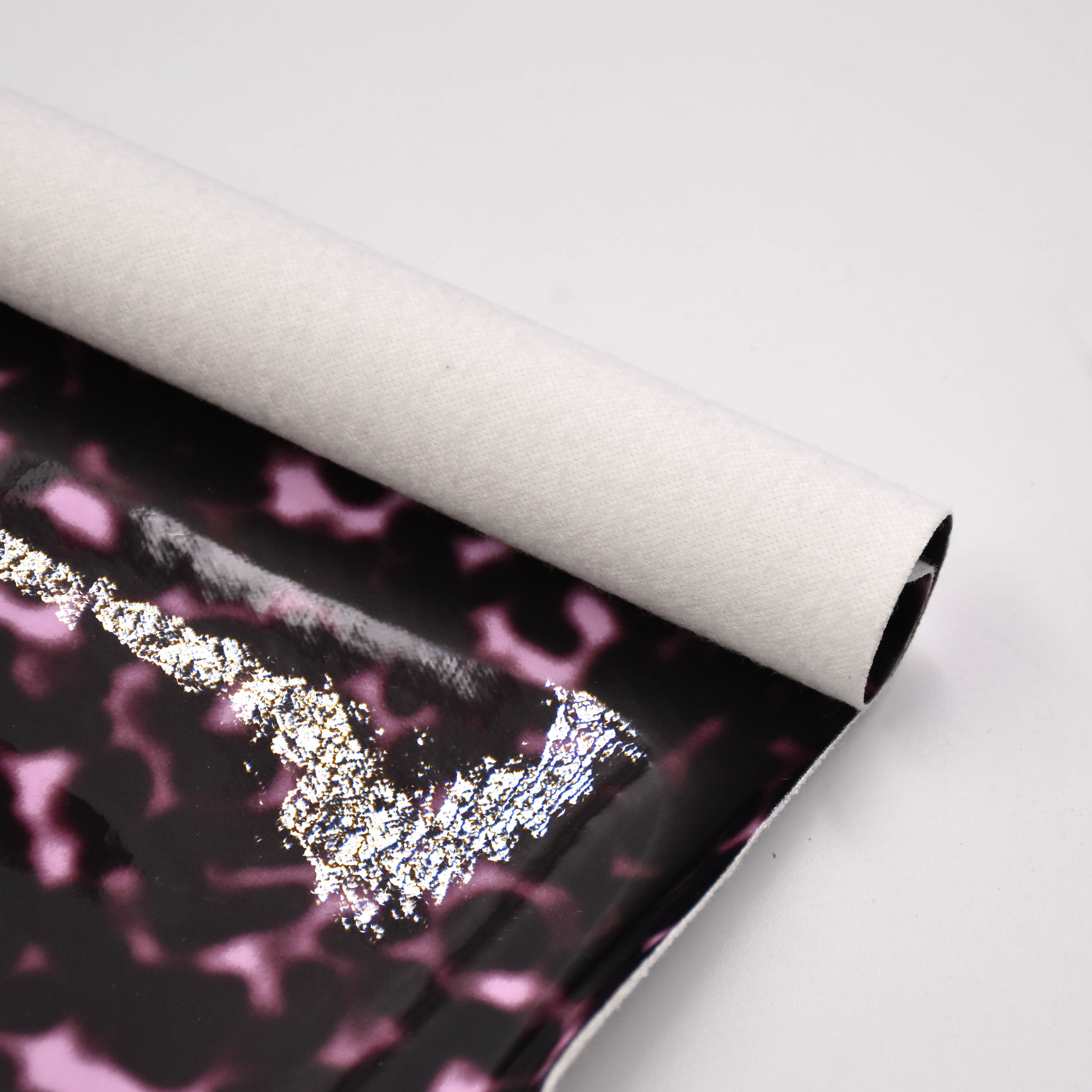 wholesale faux leather fabric print patterns TPU FOIL for shoes 