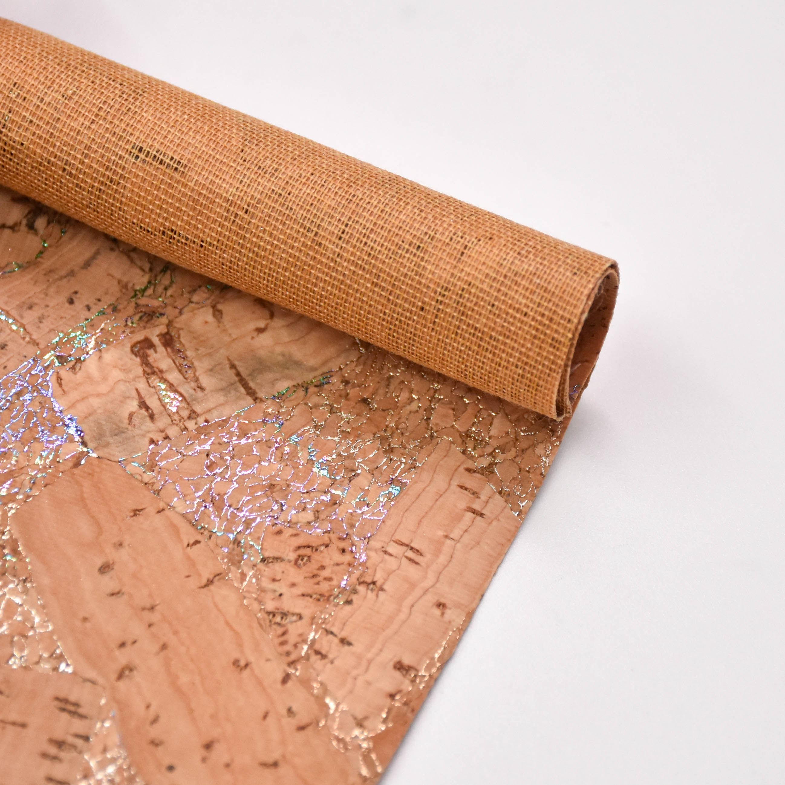  Printed cork PU leather for shoes/bag