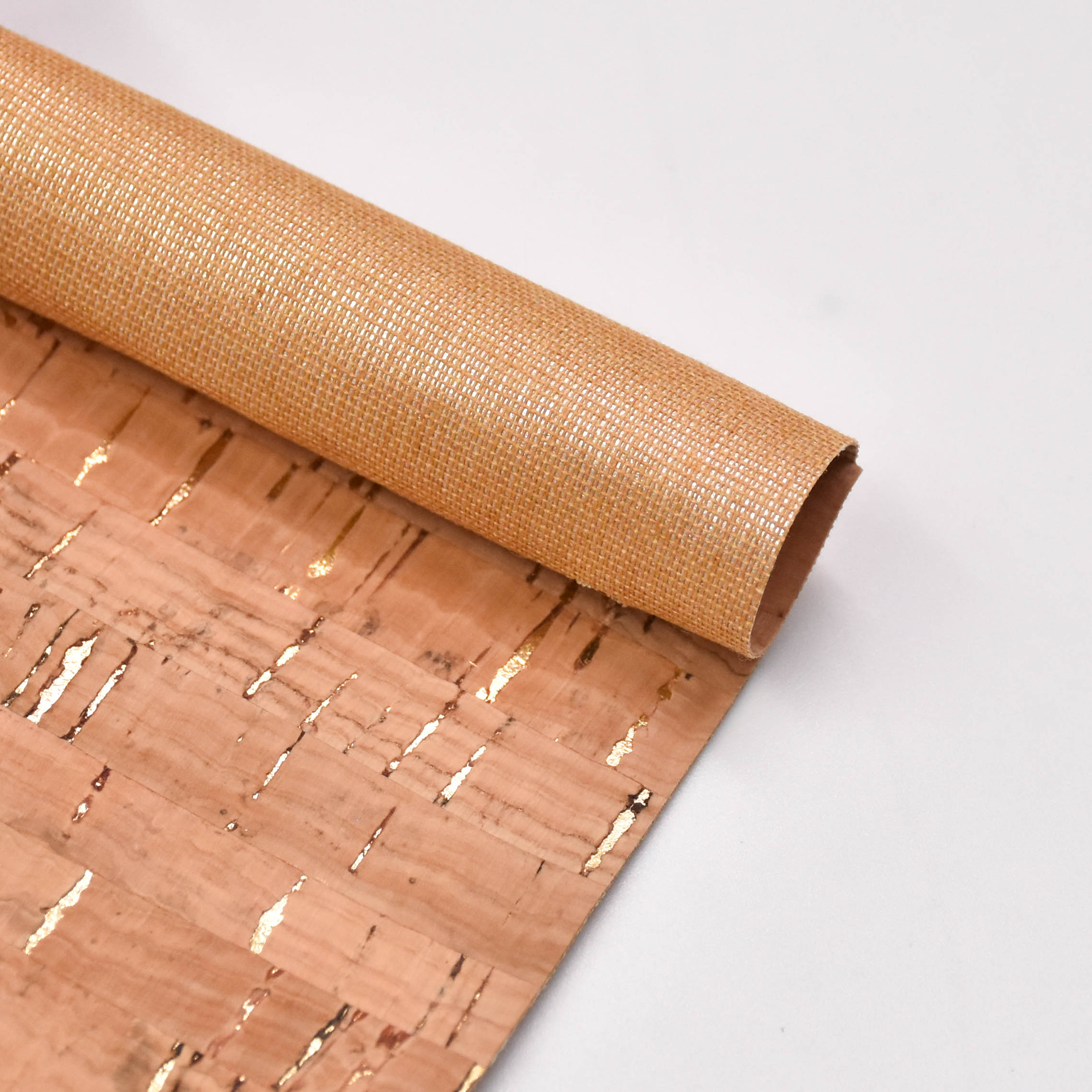 Printed cork PU leather for shoes/bag