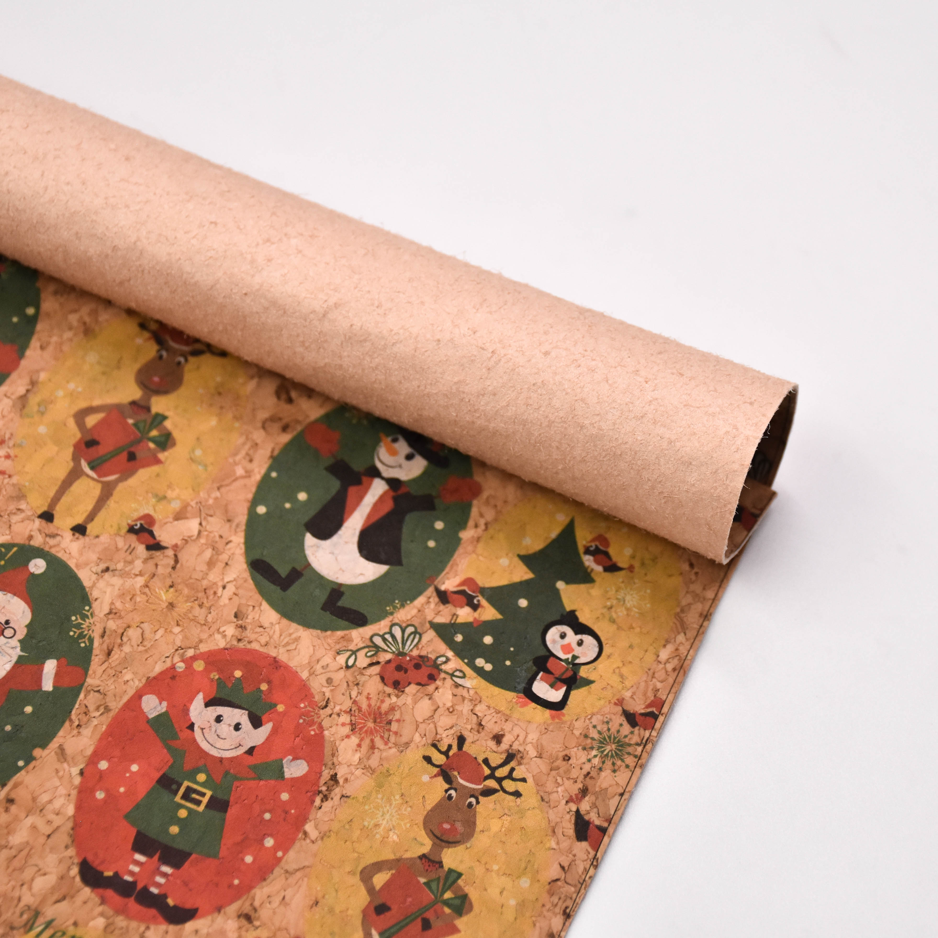 Printed pattern CORK PU LEATHER FOR SHOES/BAG
