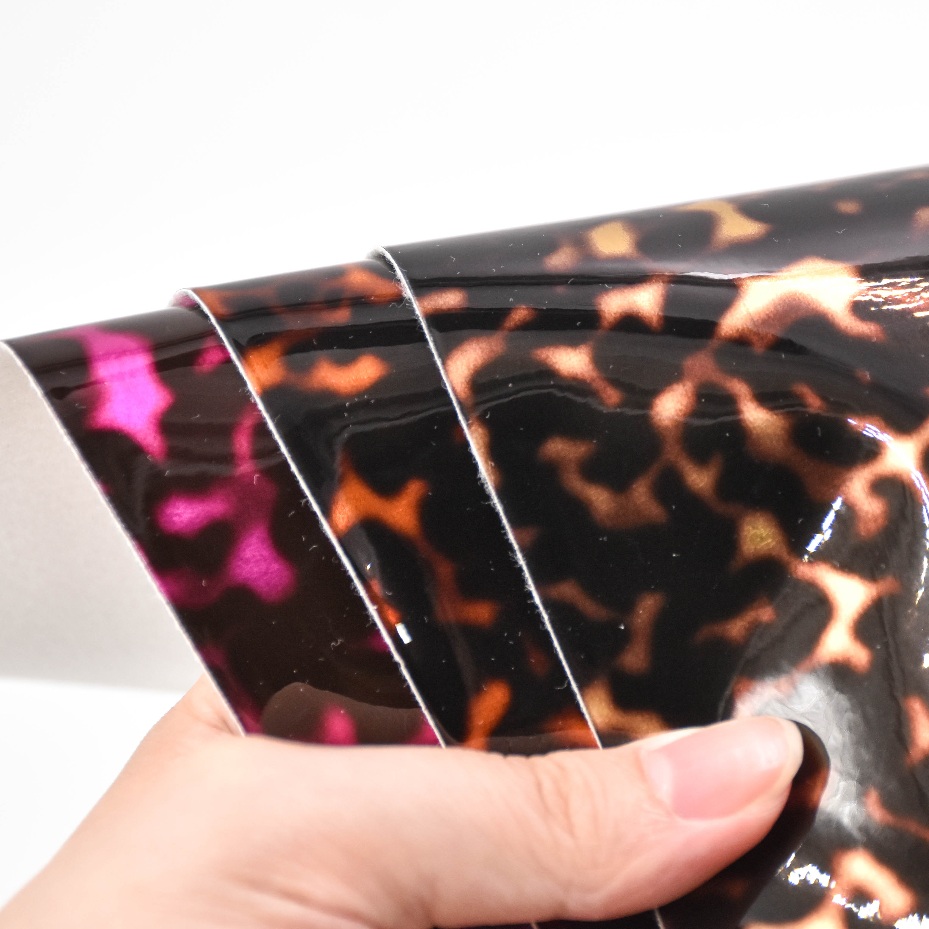 wholesale faux leather fabric print patterns TPU FOIL for shoes