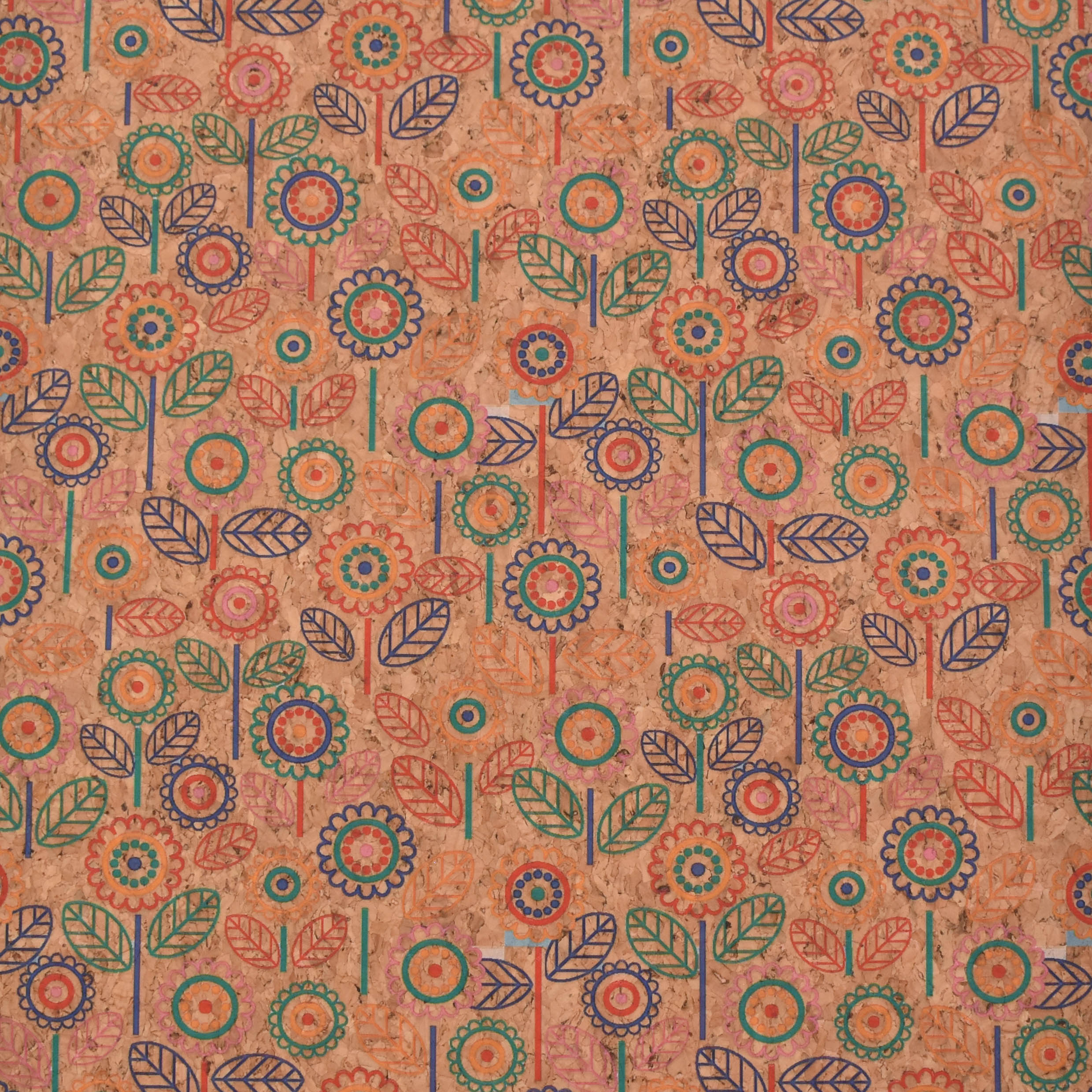 Printed pattern CORK PU LEATHER FOR SHOES/BAG 