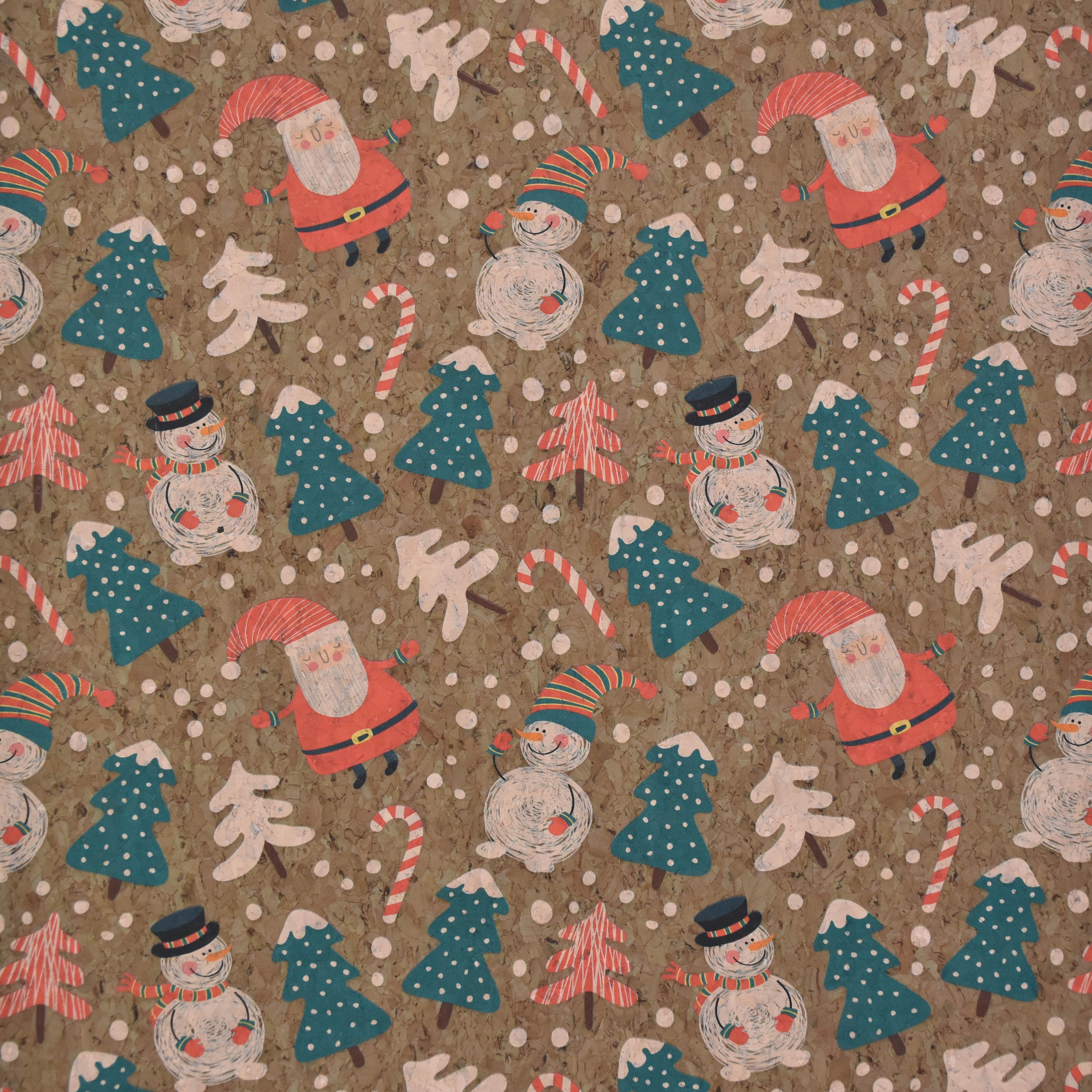 Printed pattern CORK PU LEATHER FOR SHOES/BAG