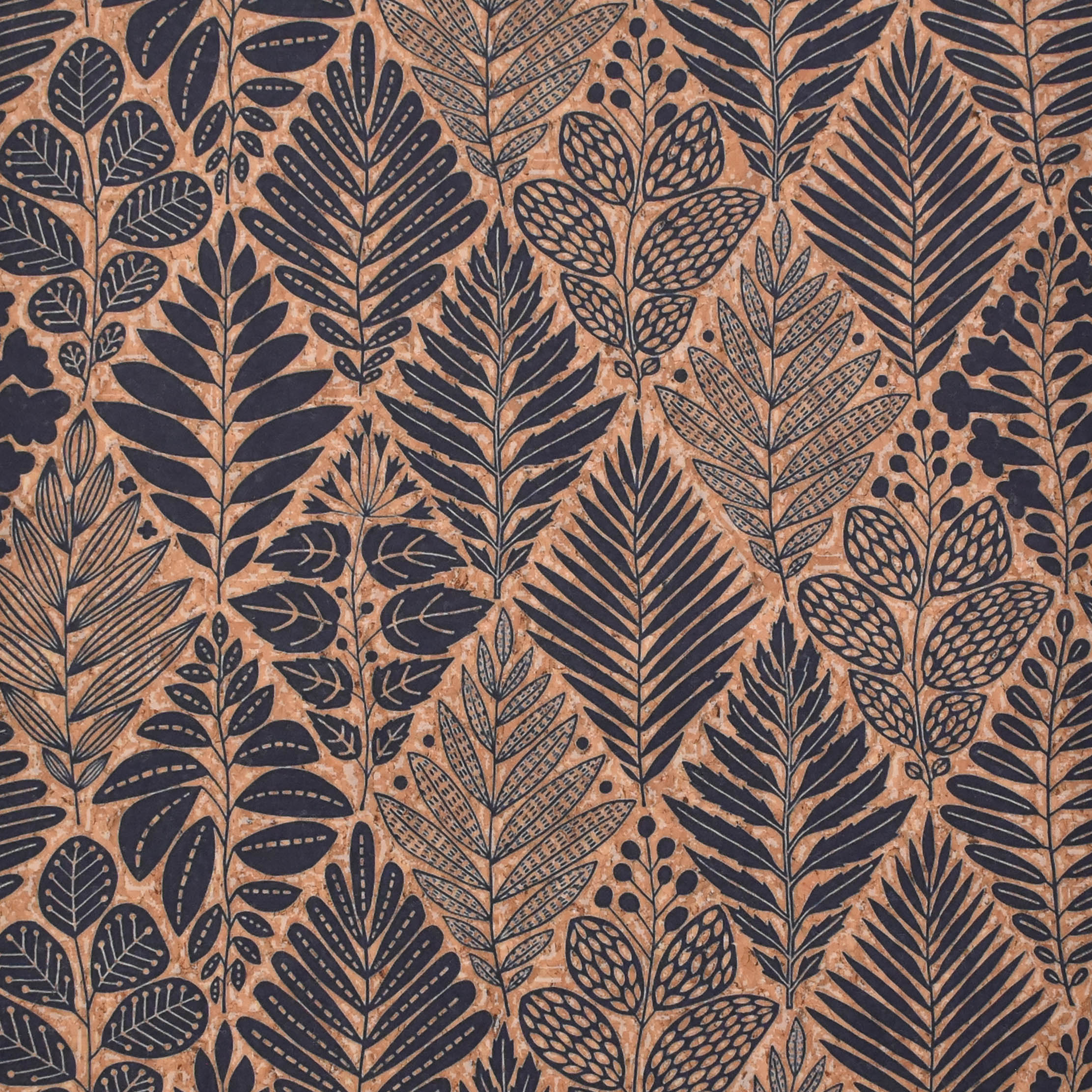 Printed pattern CORK PU LEATHER FOR SHOES/BAG