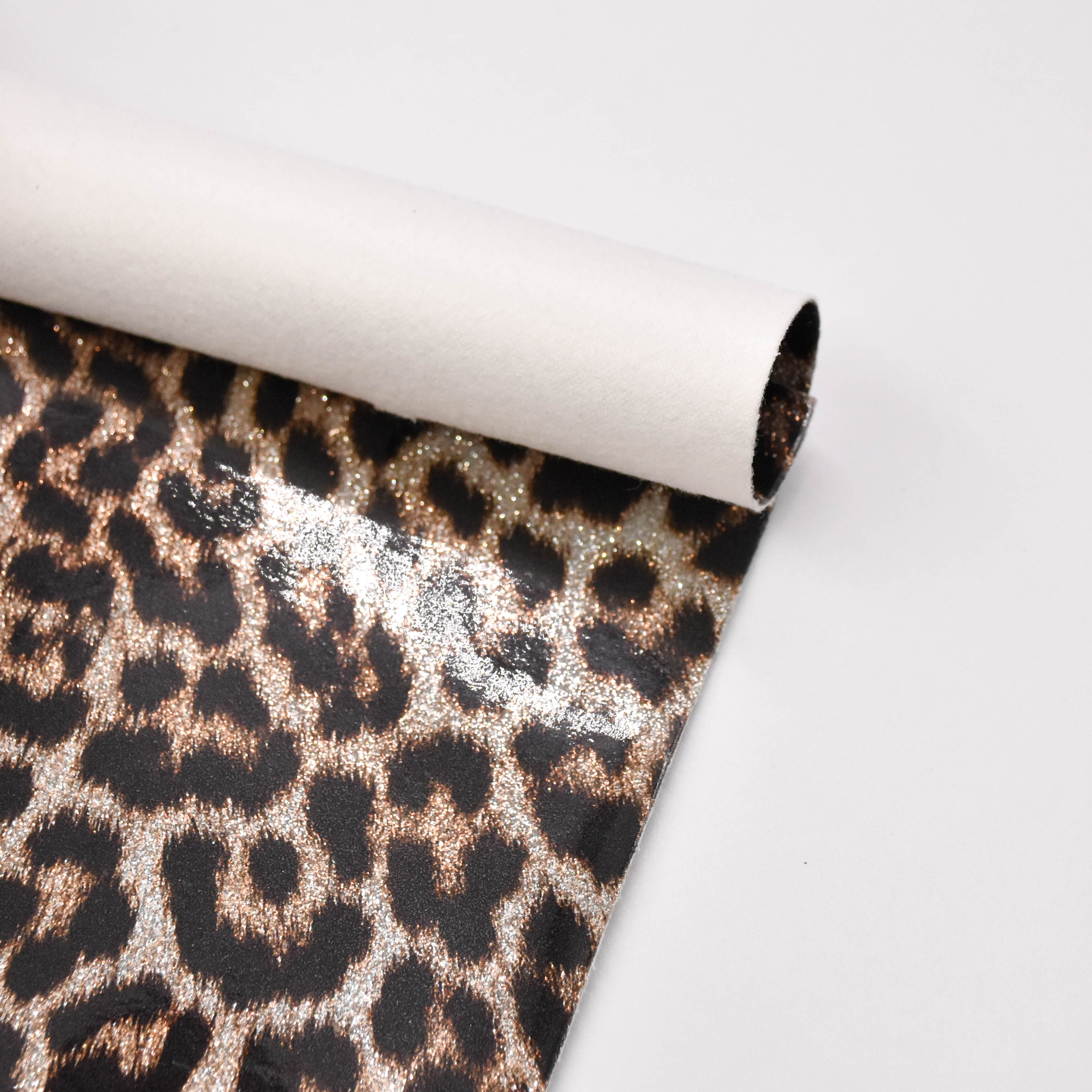 wholesale faux leather fabric Print leopard print patterns TPU FOIL for shoes