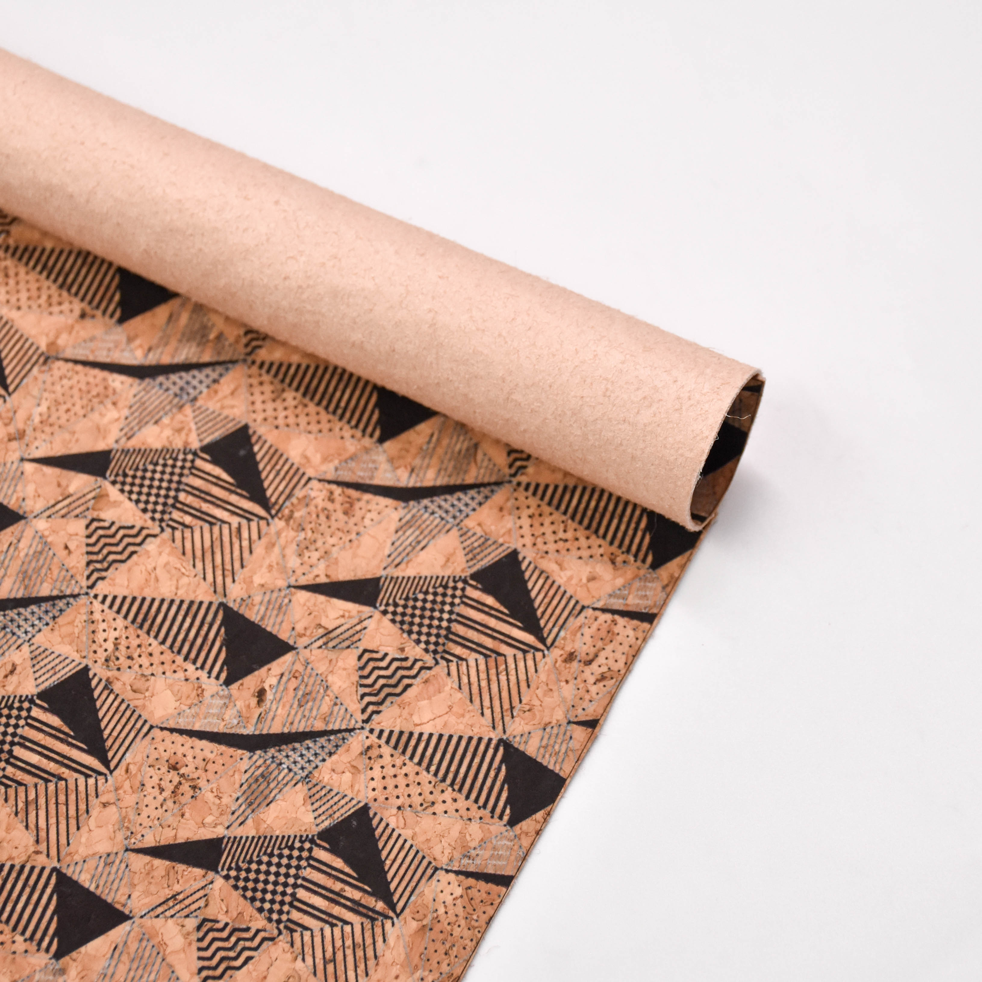 Printed pattern CORK PU LEATHER FOR SHOES/BAG