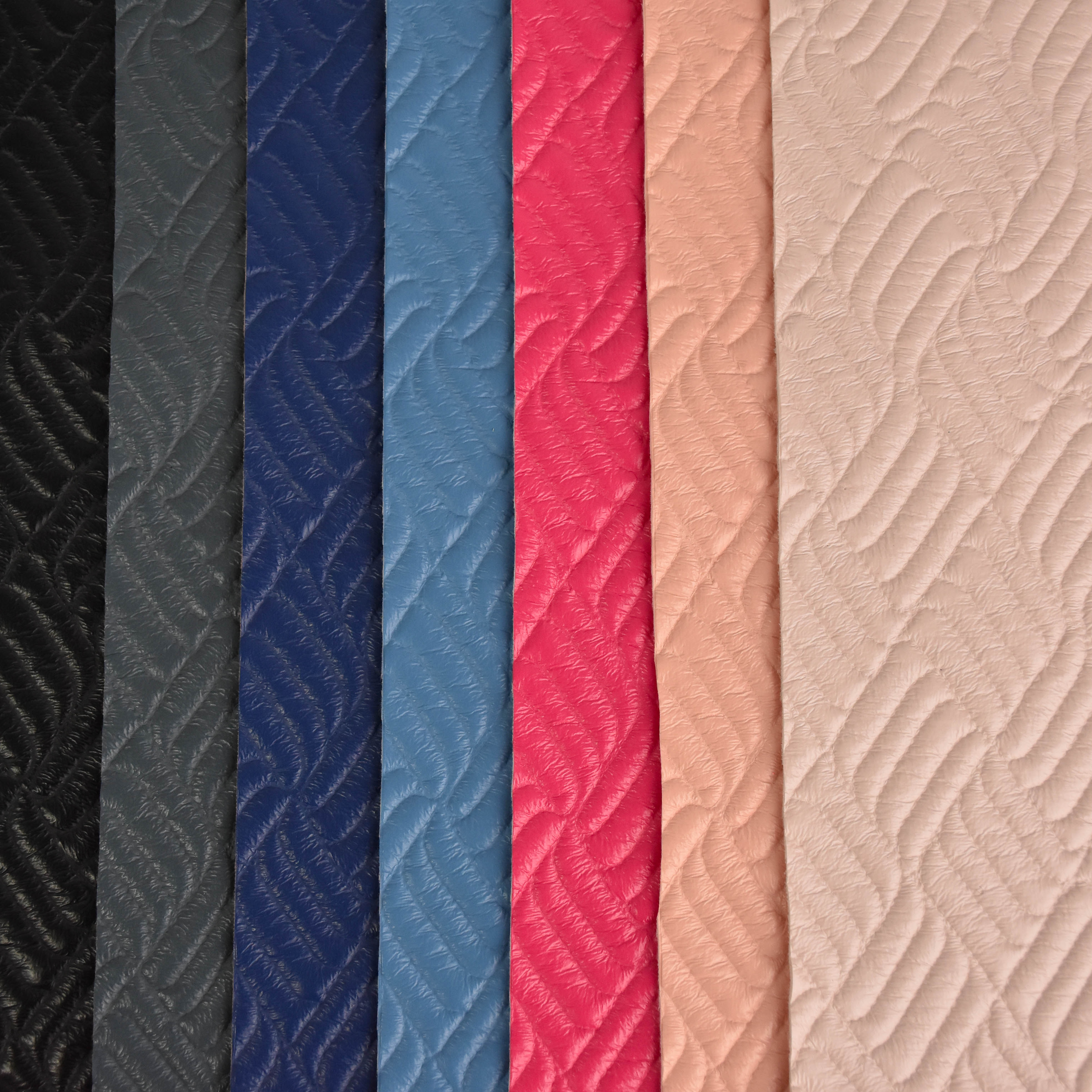 wholesale faux leather fabric semi-PU leather fabric for bag