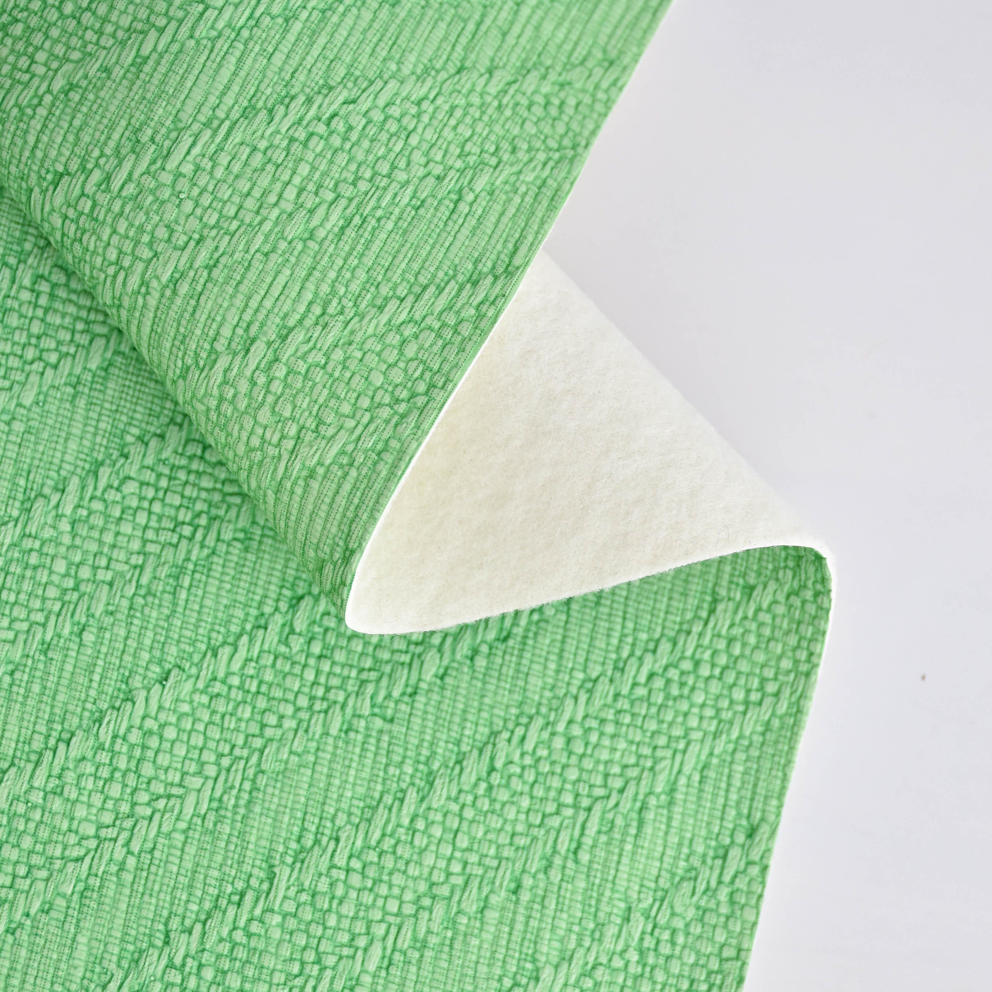 wholesale faux leather fabric semi-PU leather fabric for bag