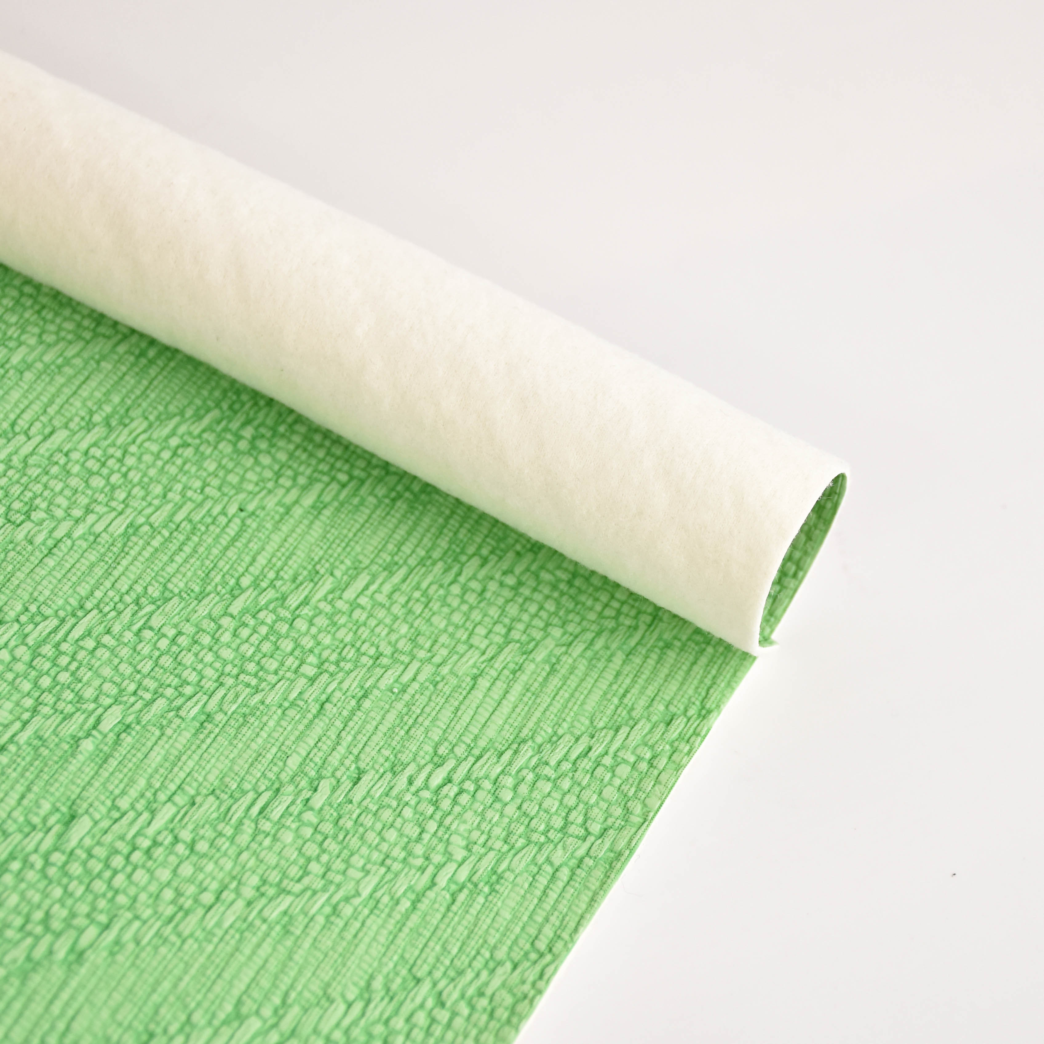 wholesale faux leather fabric semi-PU leather fabric for bag