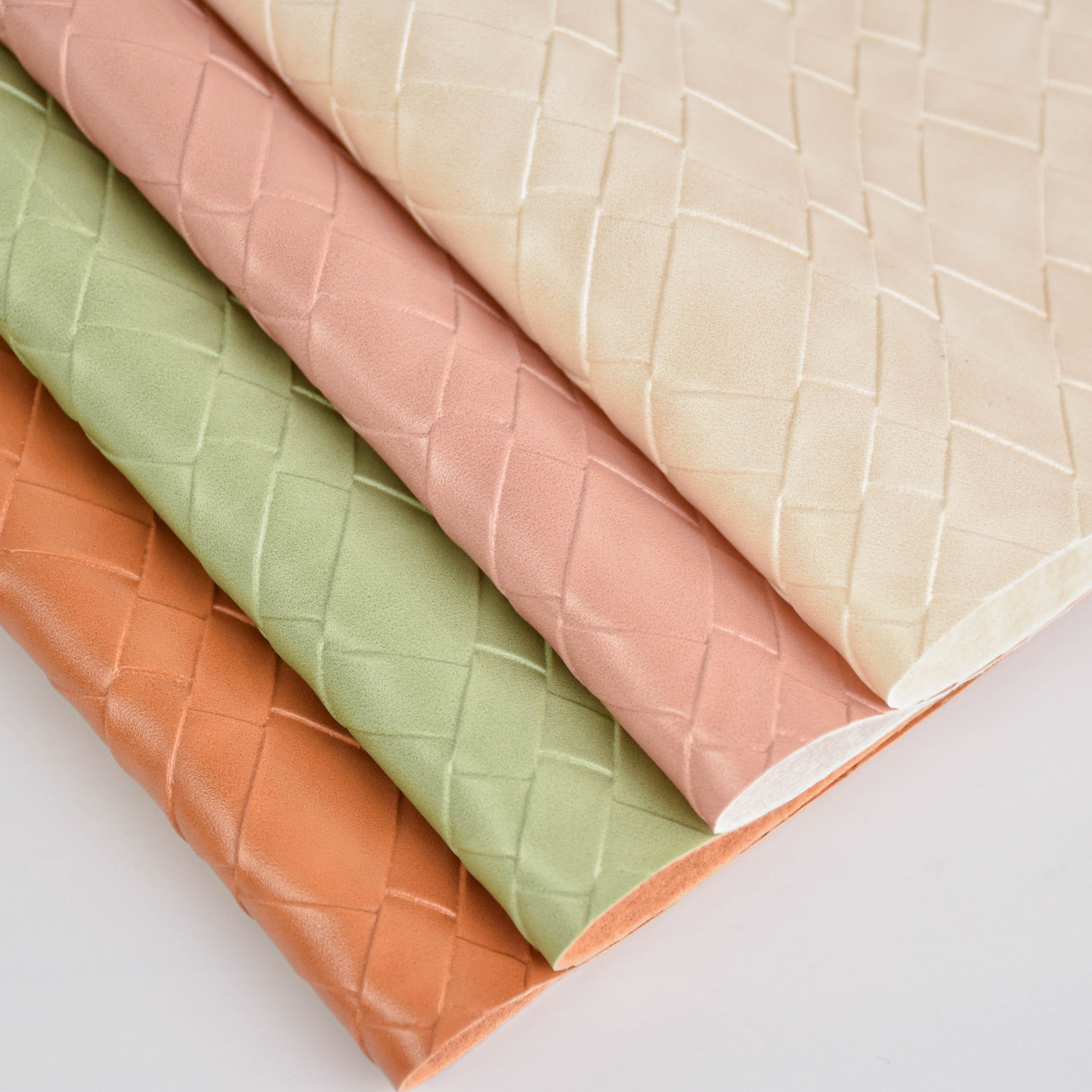wholesale faux leather fabric semi-PU leather fabric for bag