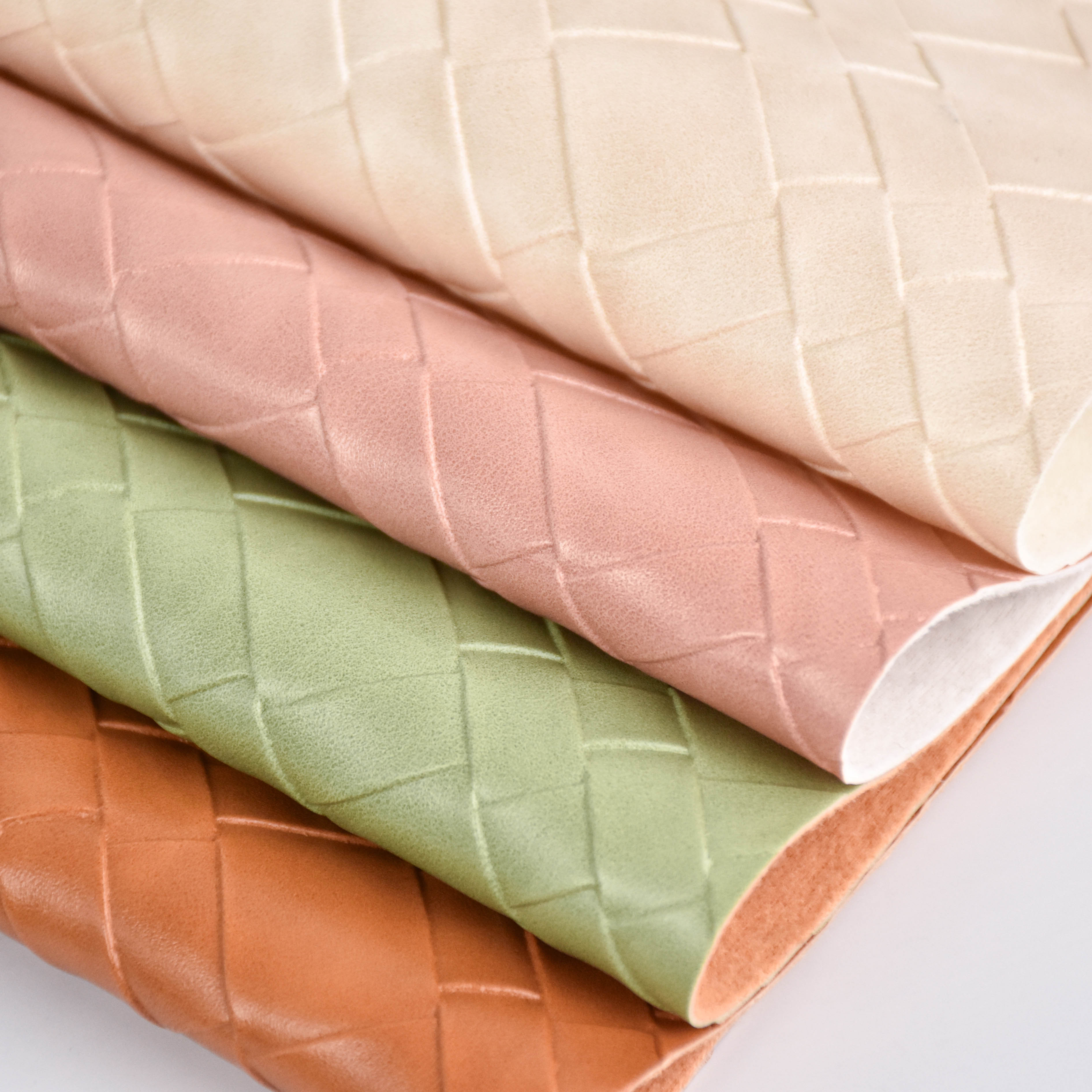 wholesale faux leather fabric semi-PU leather fabric for bag