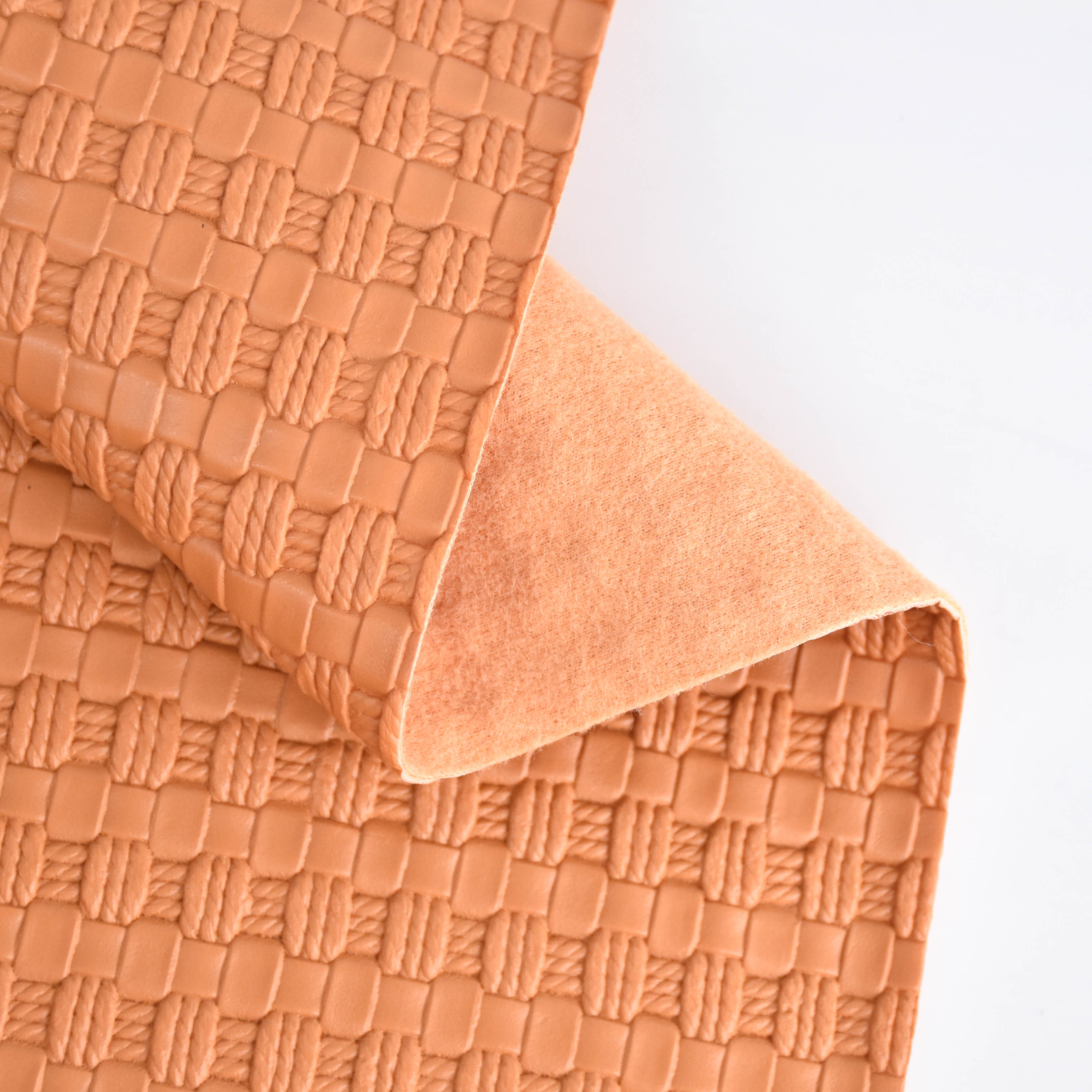 wholesale faux leather fabric semi-PU leather fabric for bag