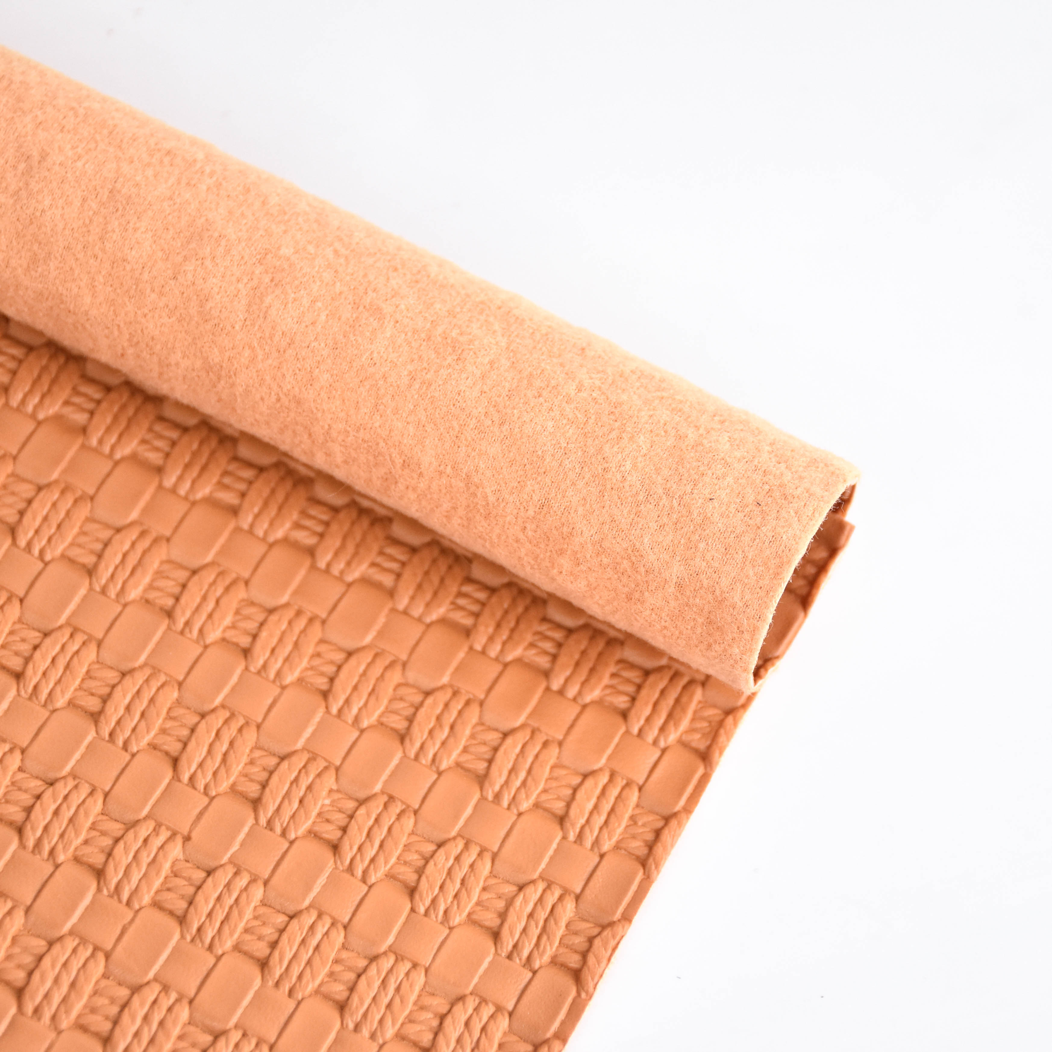 wholesale faux leather fabric semi-PU leather fabric for bag