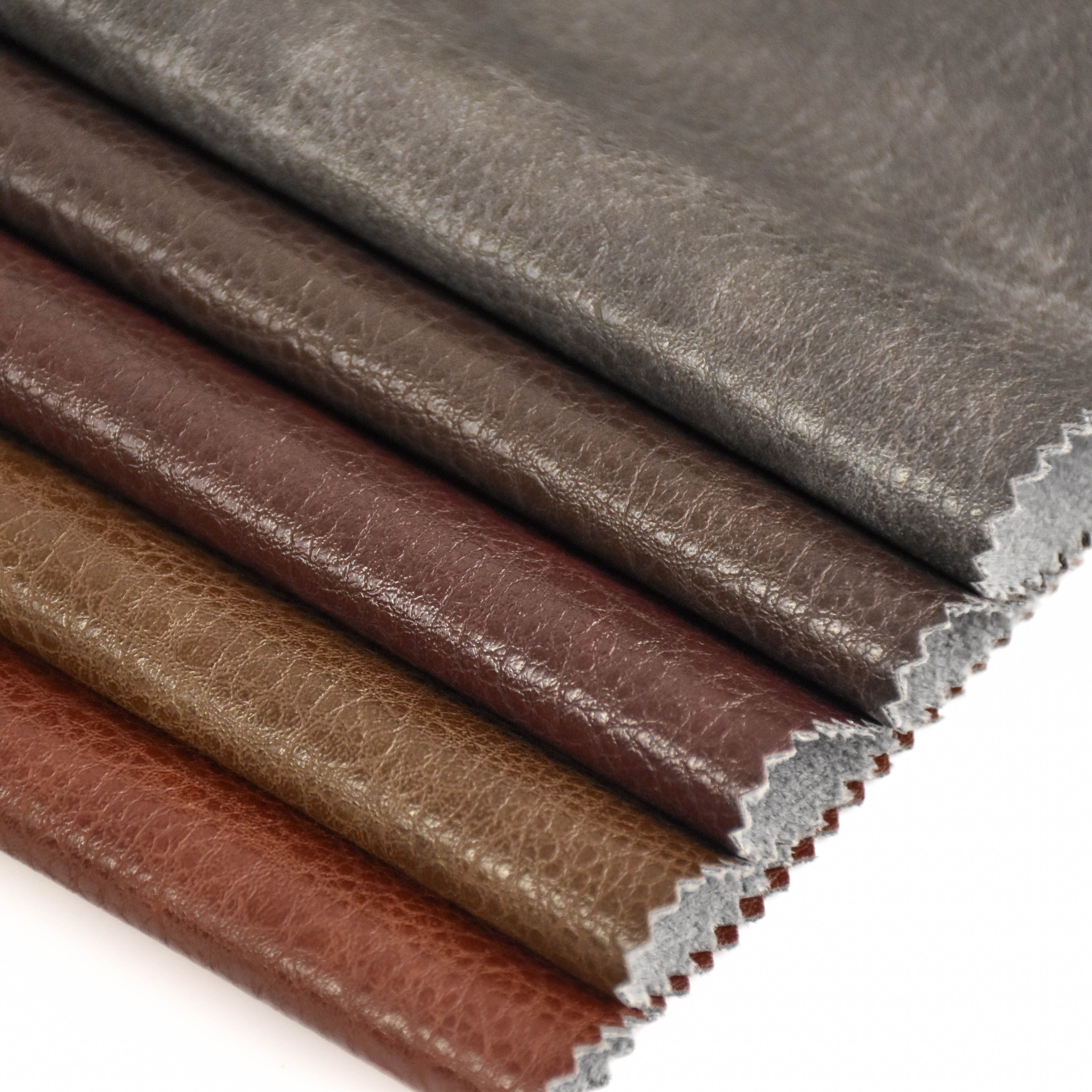 wholesale faux leather fabric Suede pu leather is used for garment