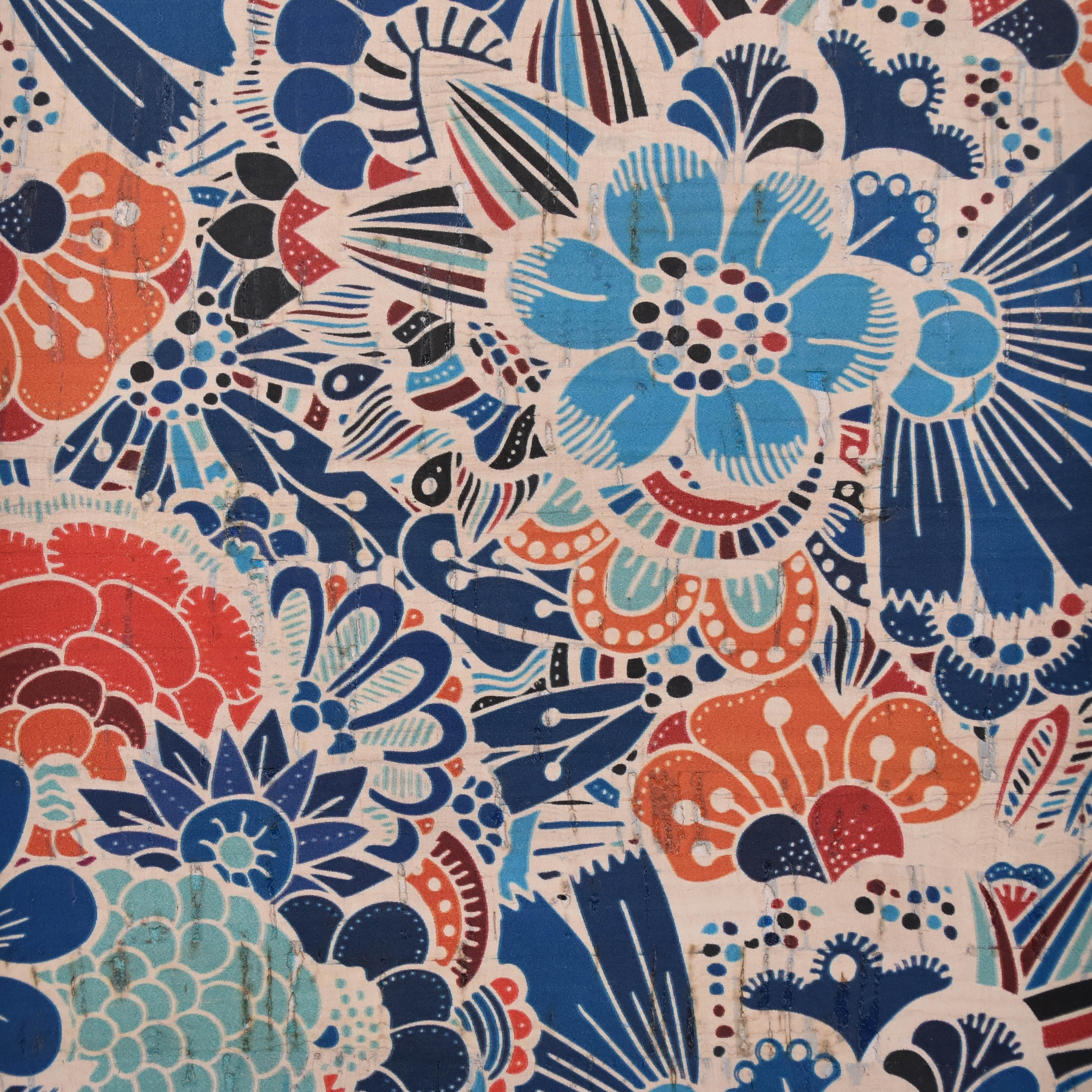 Printed pattern CORK PU LEATHER FOR shoes