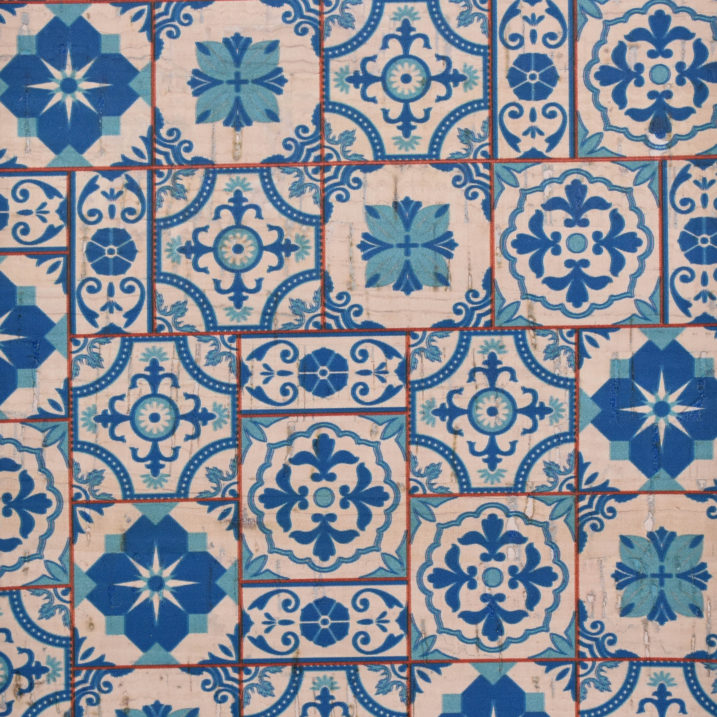 Printed pattern CORK PU LEATHER FOR shoes