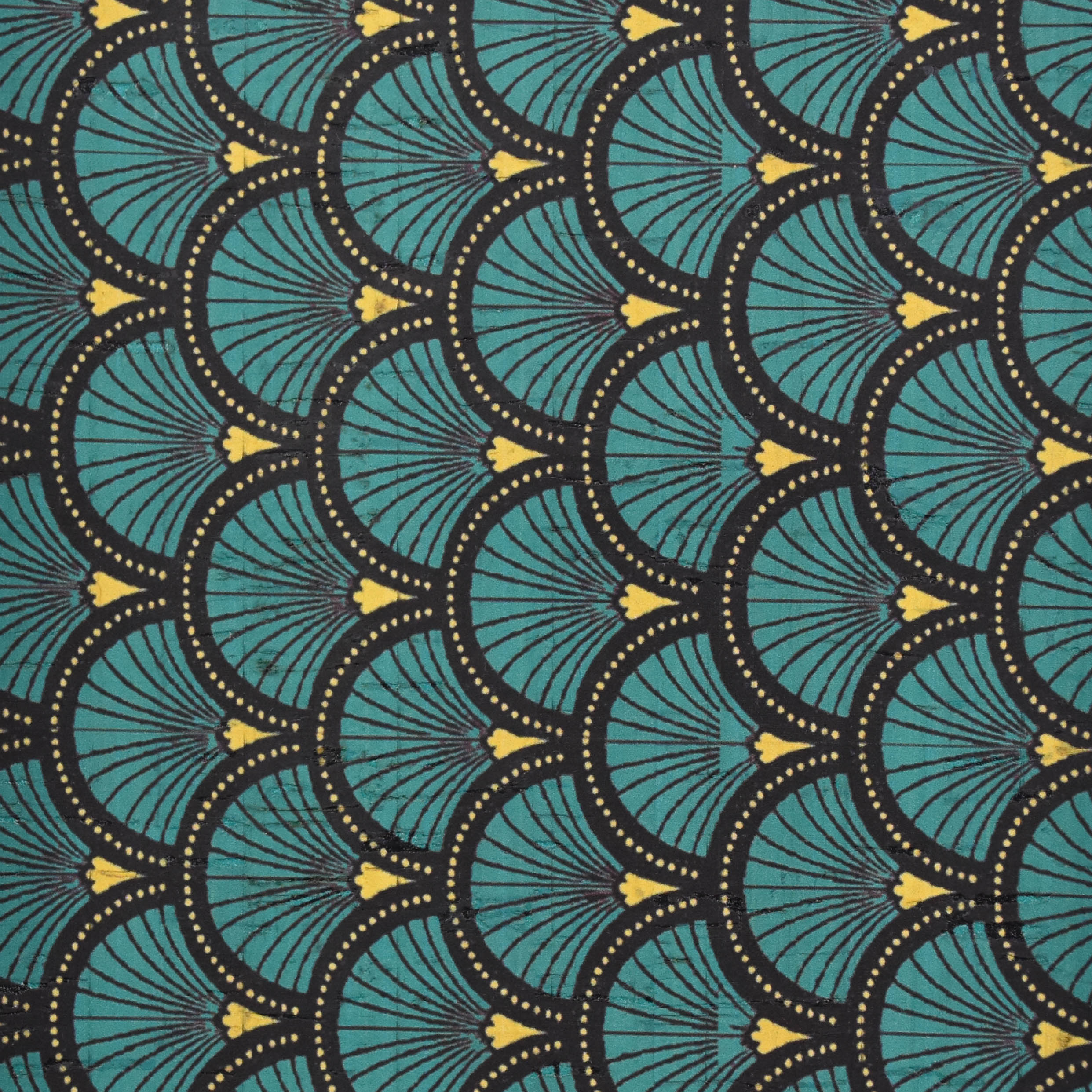 Printed pattern CORK PU LEATHER FOR shoes