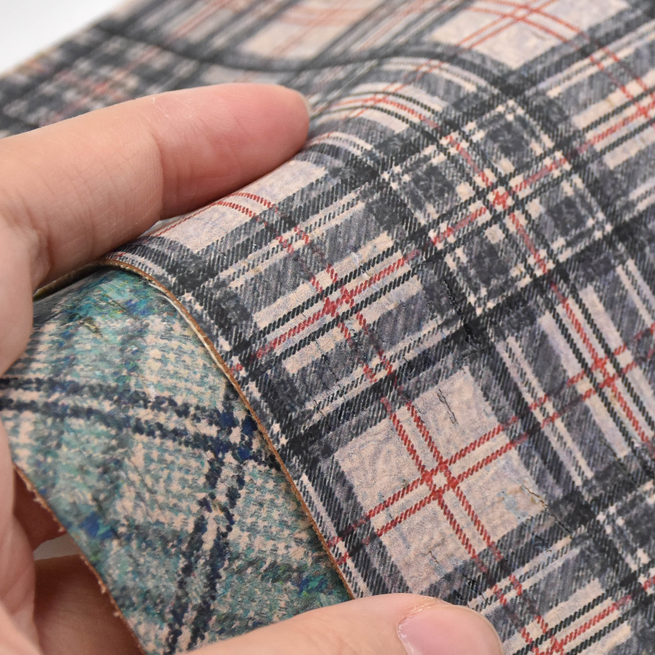 Printed pattern CORK PU LEATHER FOR shoes