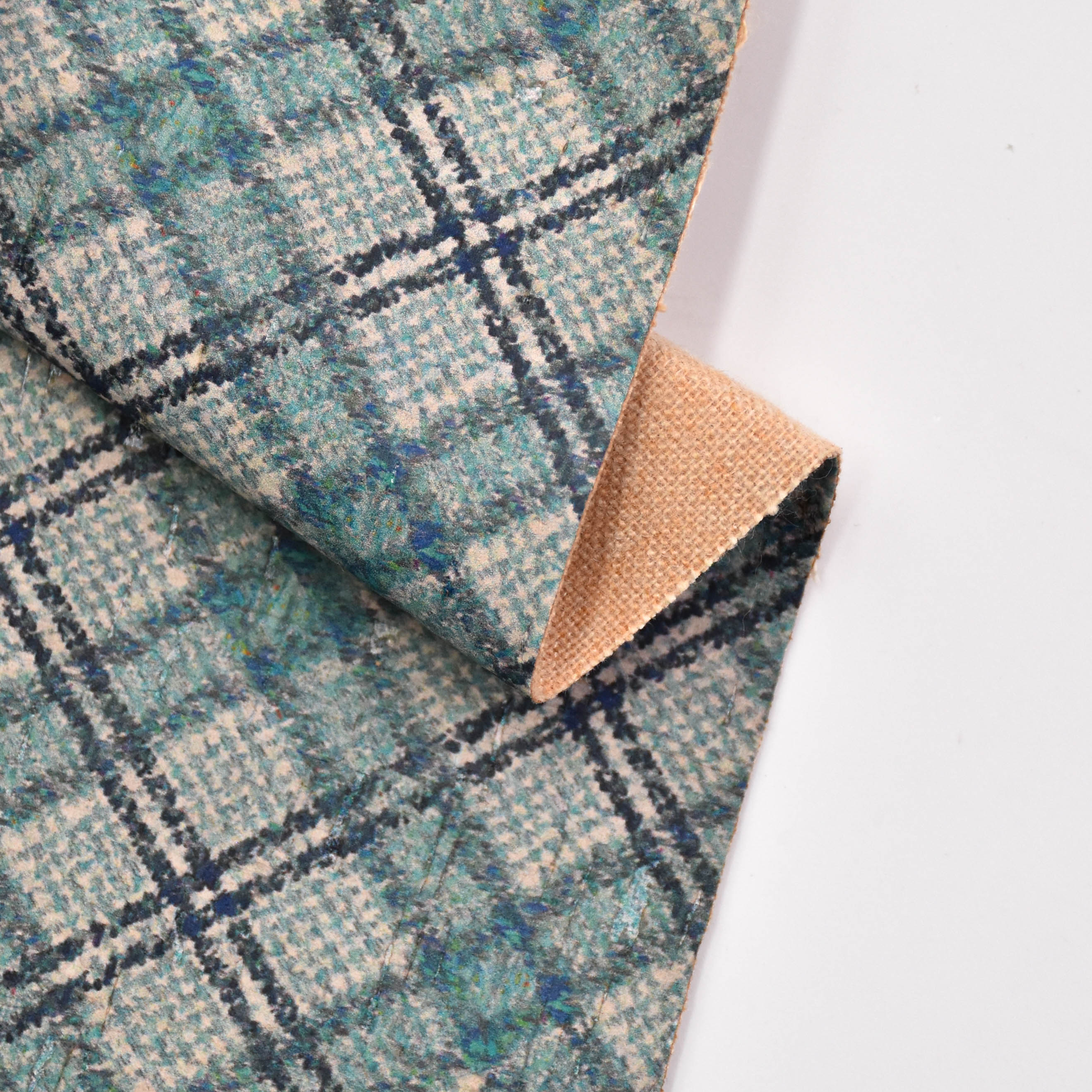 Printed pattern CORK PU LEATHER FOR shoes