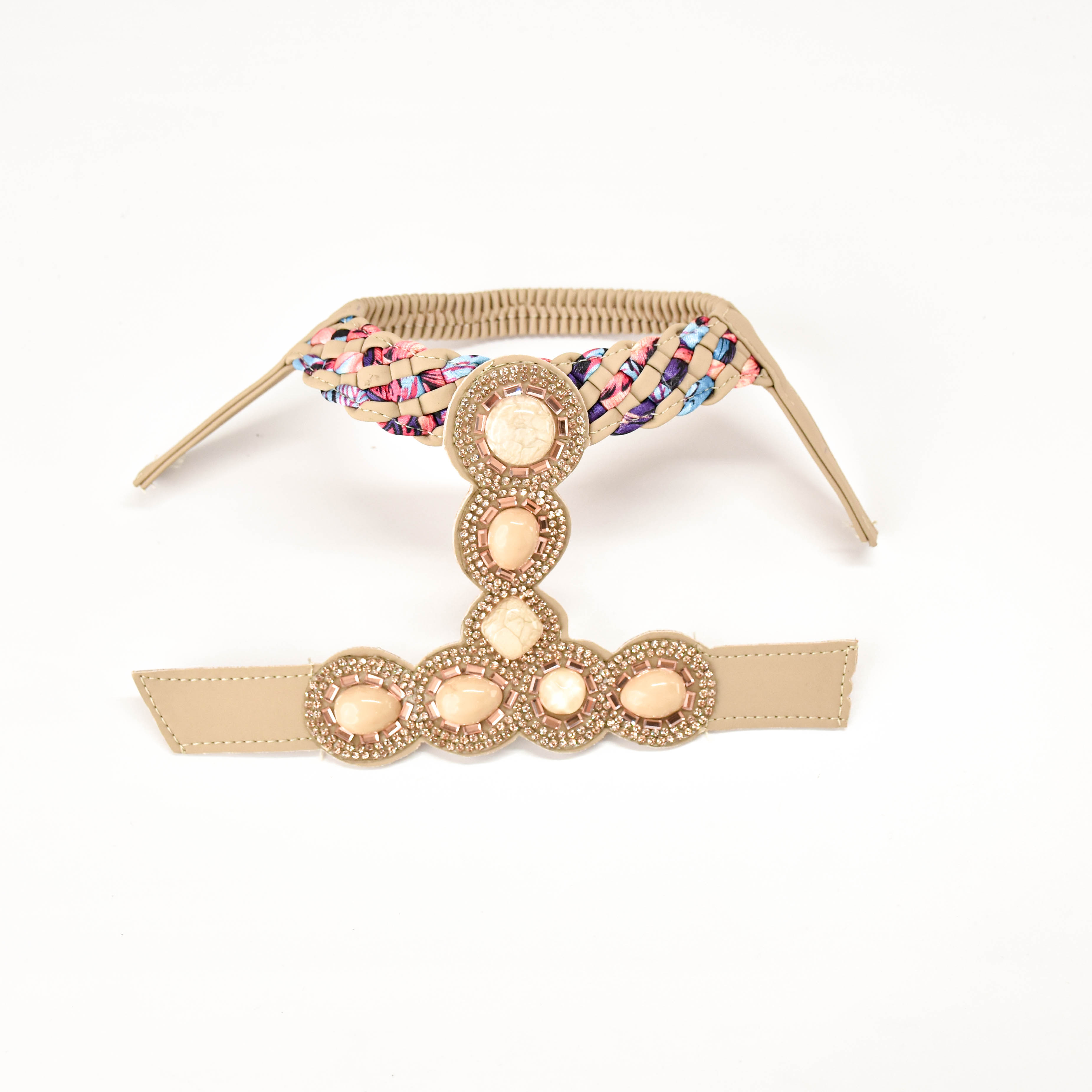 China Manufactures Ladies Shoe Upper PU Leather Women Sandals Upper Vamp