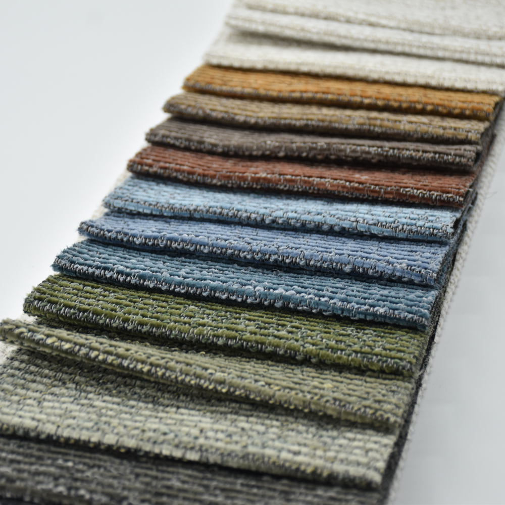Home textile fabric 100% Polyester imitation linen sofa fabric for upholstery