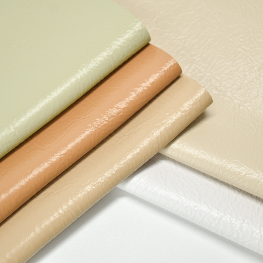 wholesale faux leather oil feeling Vacuum Emboss pu leathert for shoe