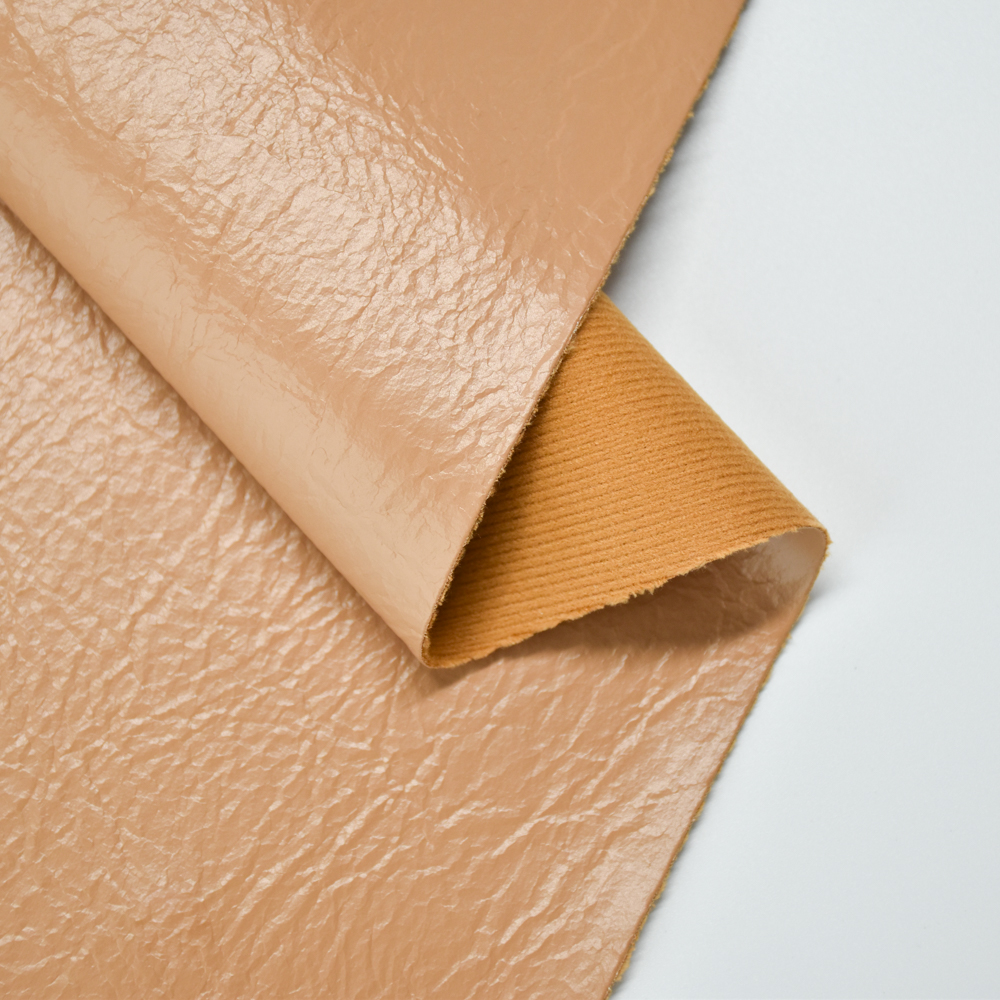 wholesale faux leather oil feeling Vacuum Emboss pu leathert for shoe