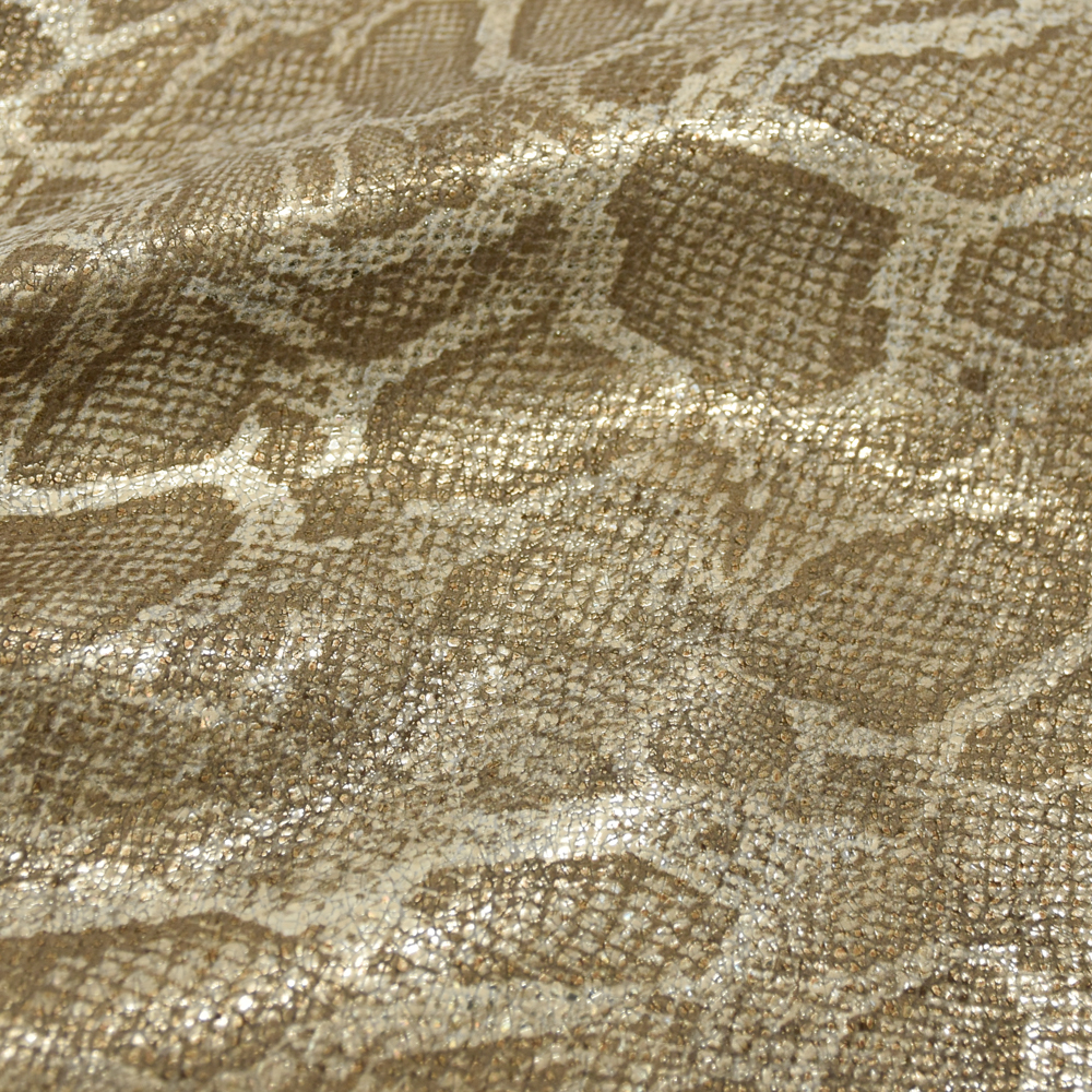 wholesale faux leather fabric Snake pattern Yanbuck pu leather for shoe